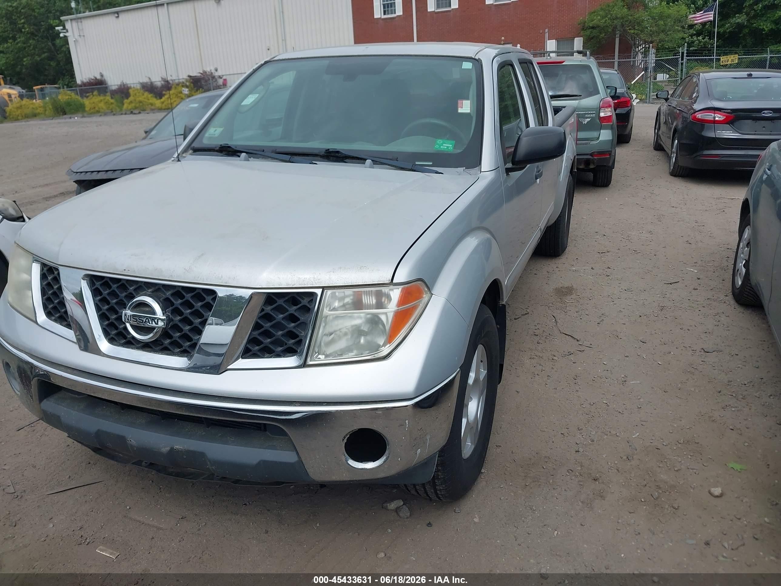 2007 Nissan Frontier Se Silver vin: 1N6AD09W27C456555