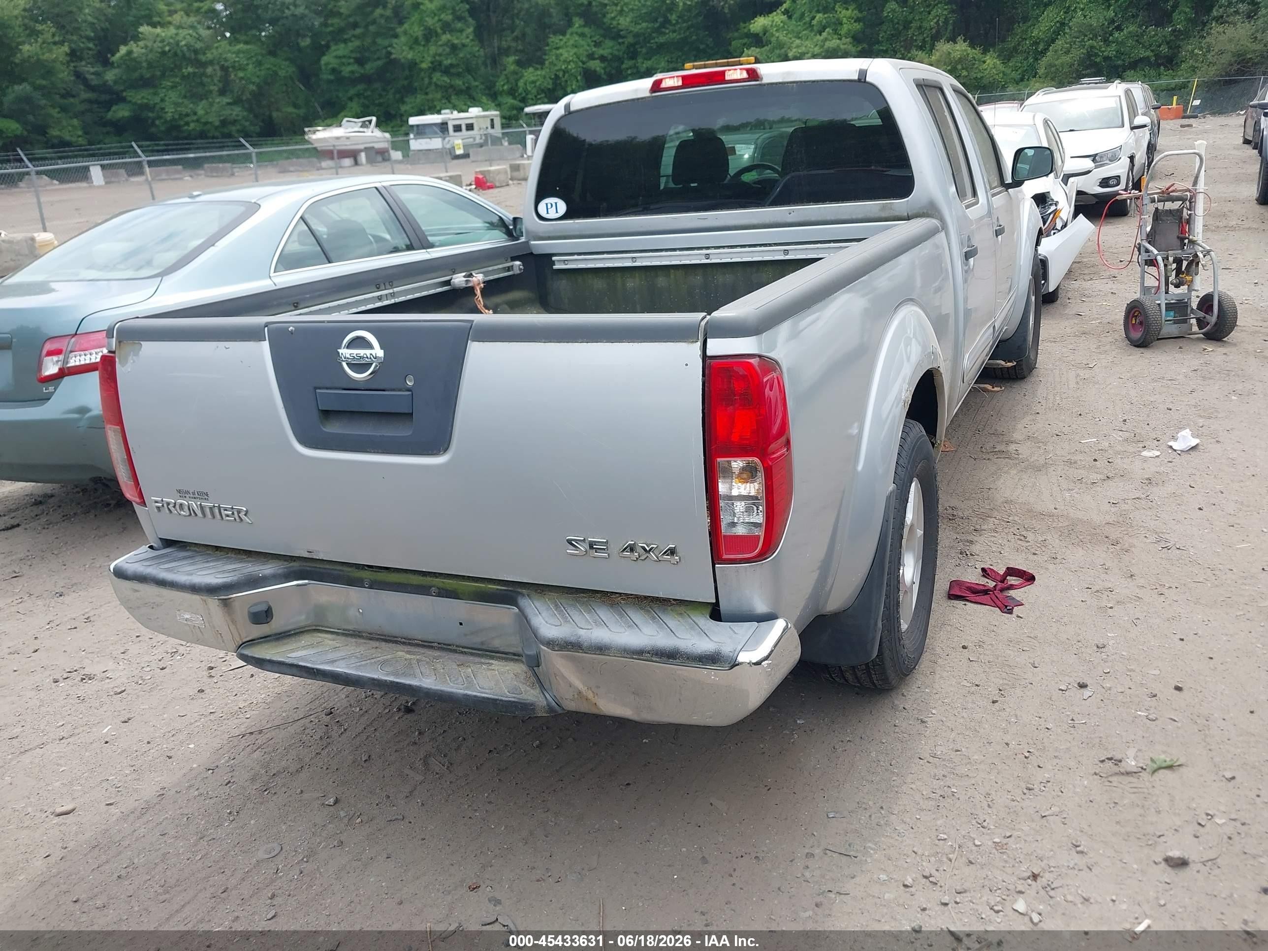 2007 Nissan Frontier Se Silver vin: 1N6AD09W27C456555
