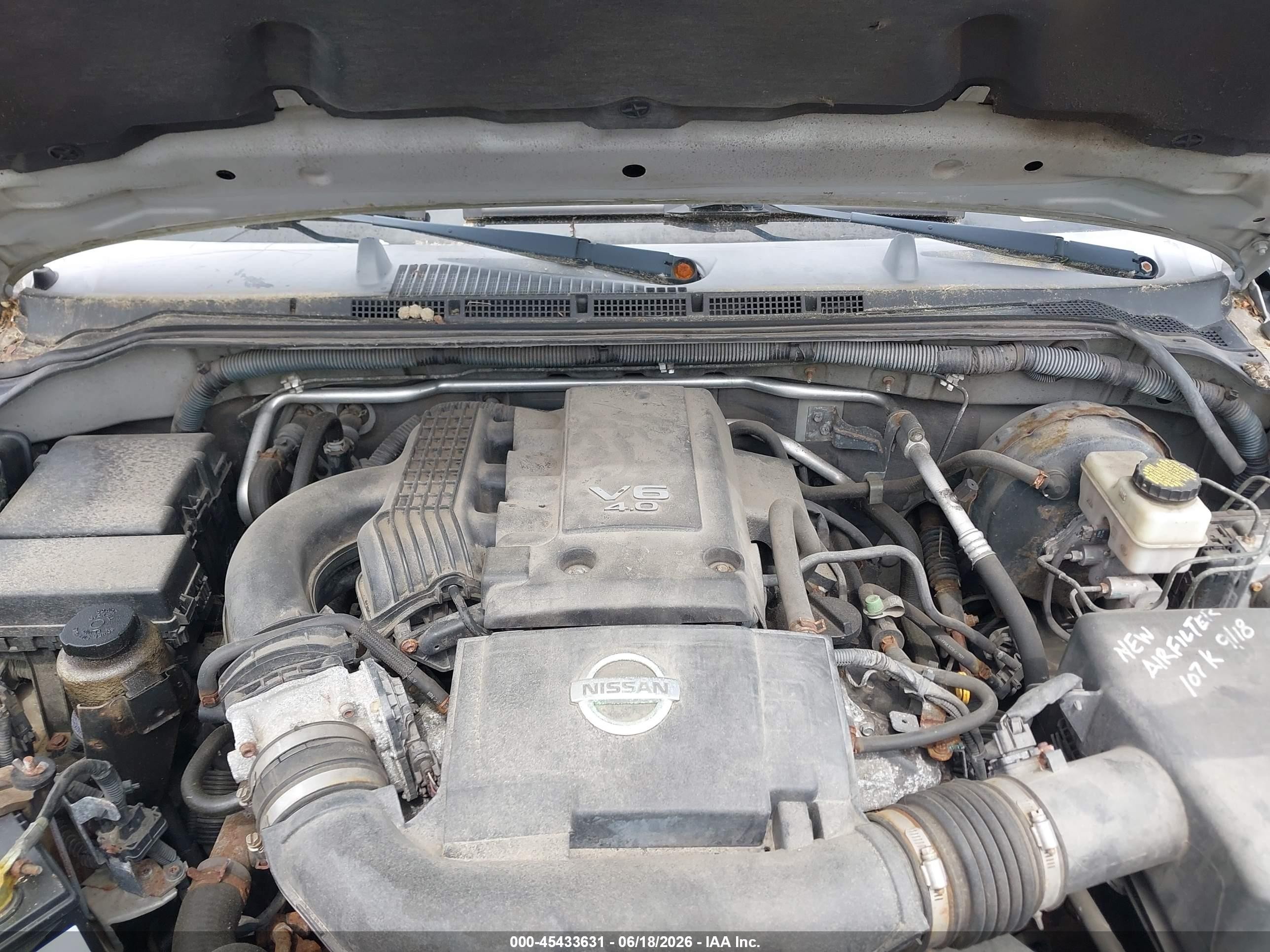 2007 Nissan Frontier Se Silver vin: 1N6AD09W27C456555