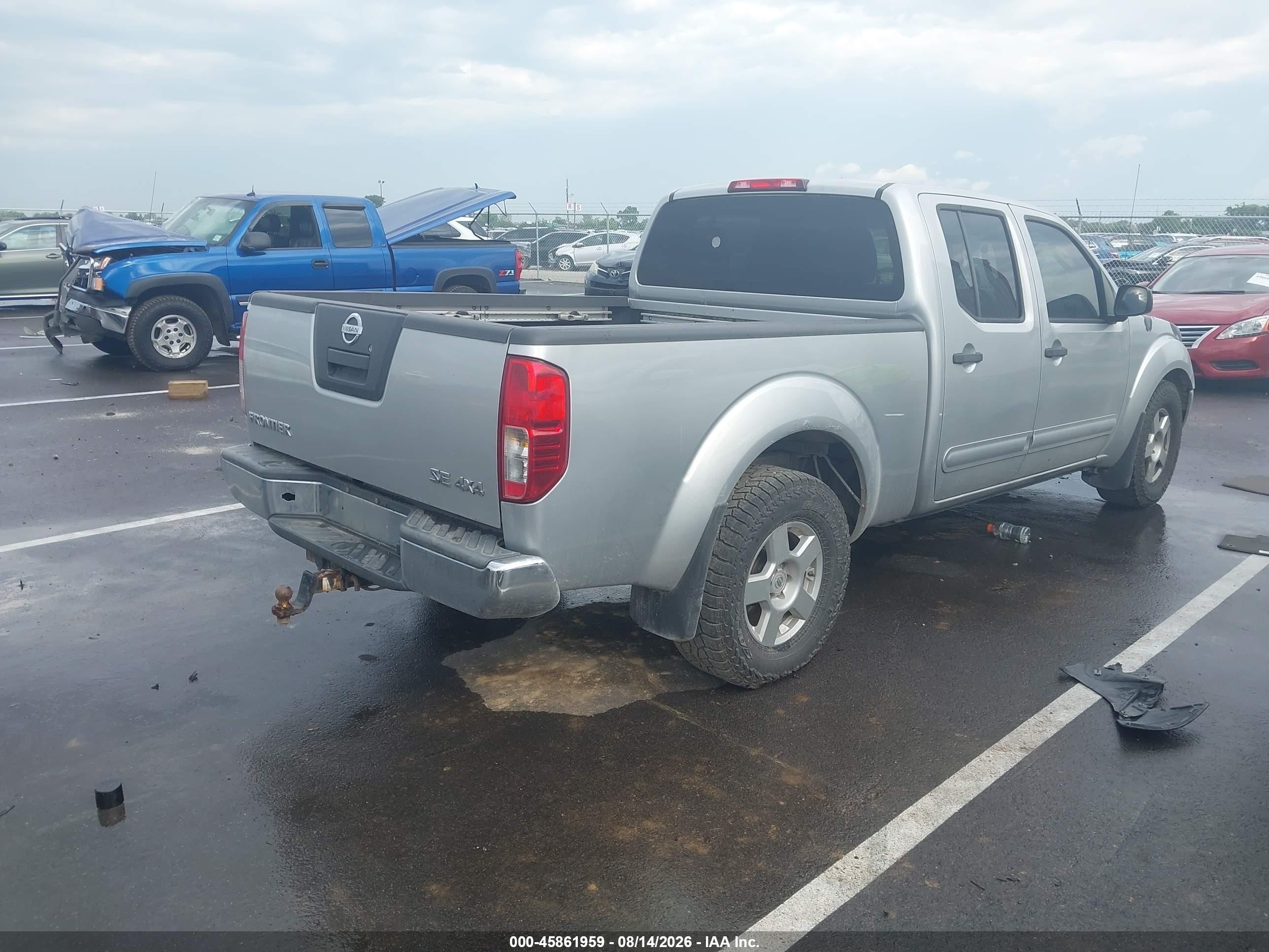 2008 Nissan Frontier Se Silver vin: 1N6AD09W28C424013