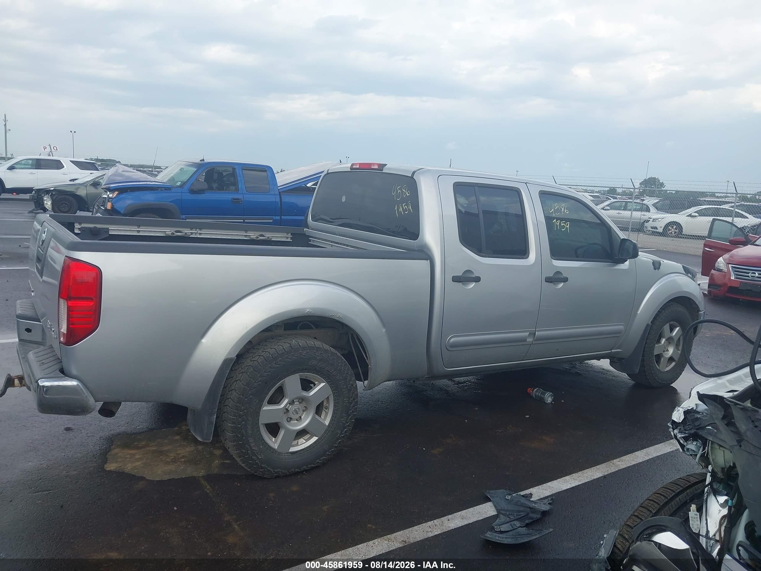 2008 Nissan Frontier Se Silver vin: 1N6AD09W28C424013
