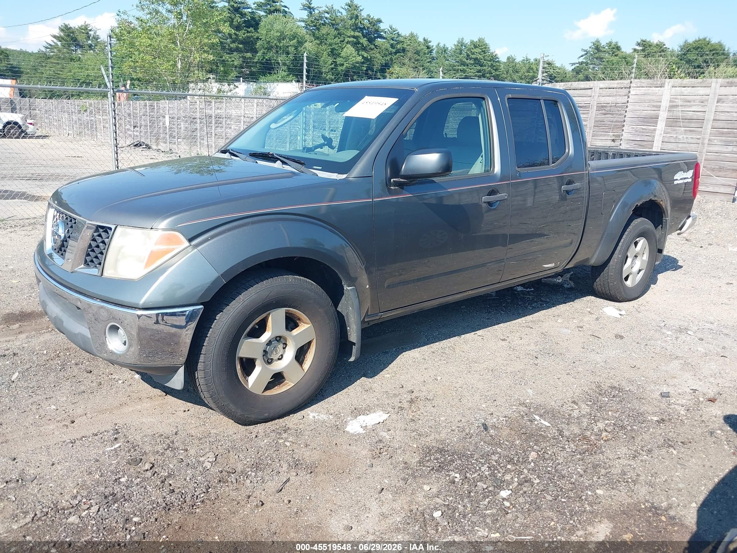 2007 Nissan Frontier Se Gray vin: 1N6AD09W37C458086