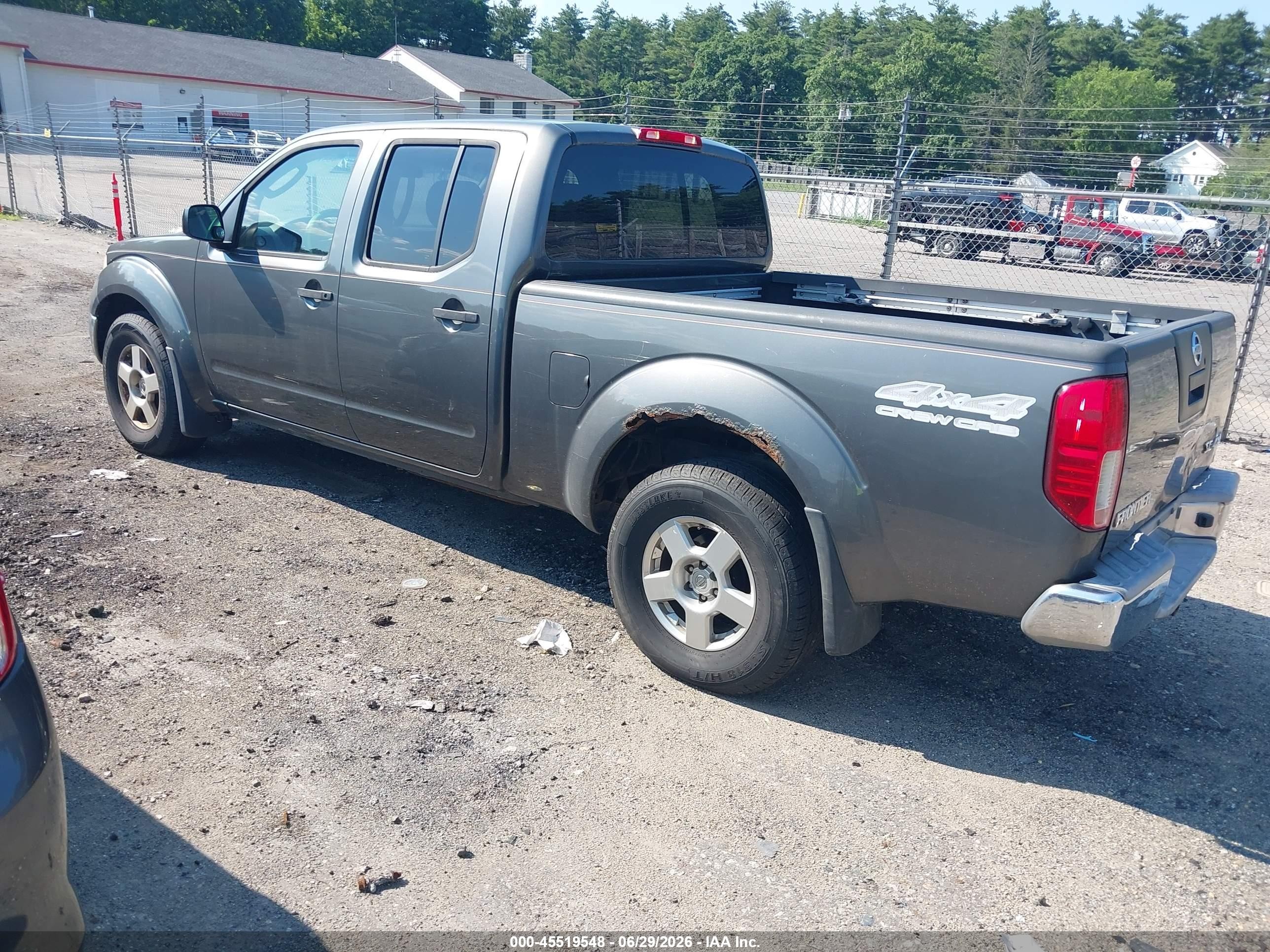 2007 Nissan Frontier Se Gray vin: 1N6AD09W37C458086