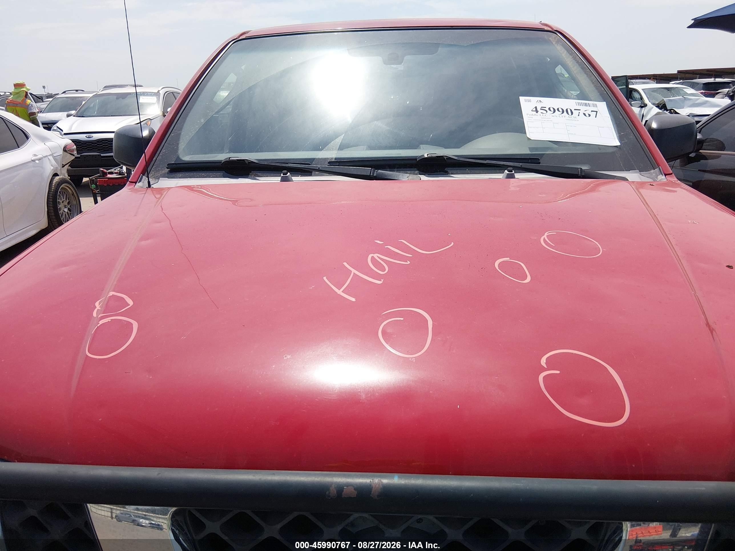 2008 Nissan Frontier Se Red vin: 1N6AD09W48C409786