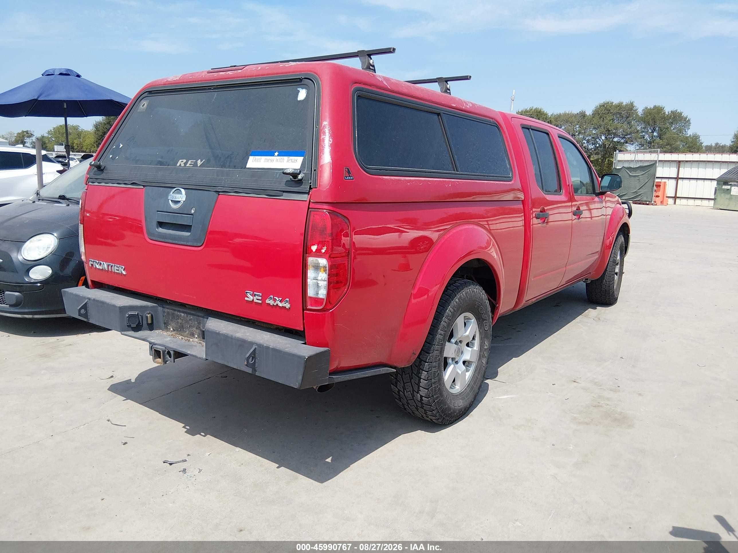 2008 Nissan Frontier Se Red vin: 1N6AD09W48C409786