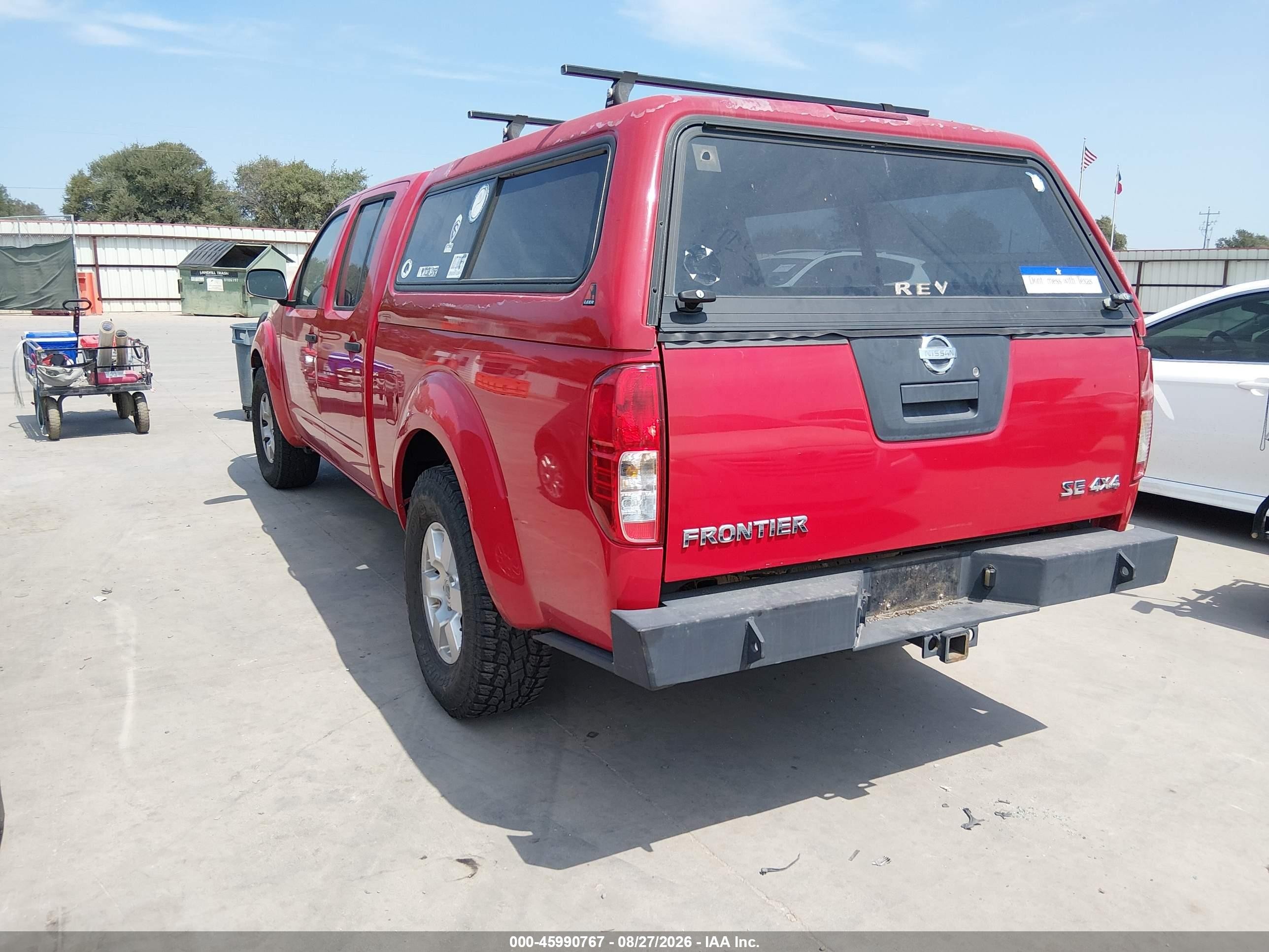 2008 Nissan Frontier Se Red vin: 1N6AD09W48C409786