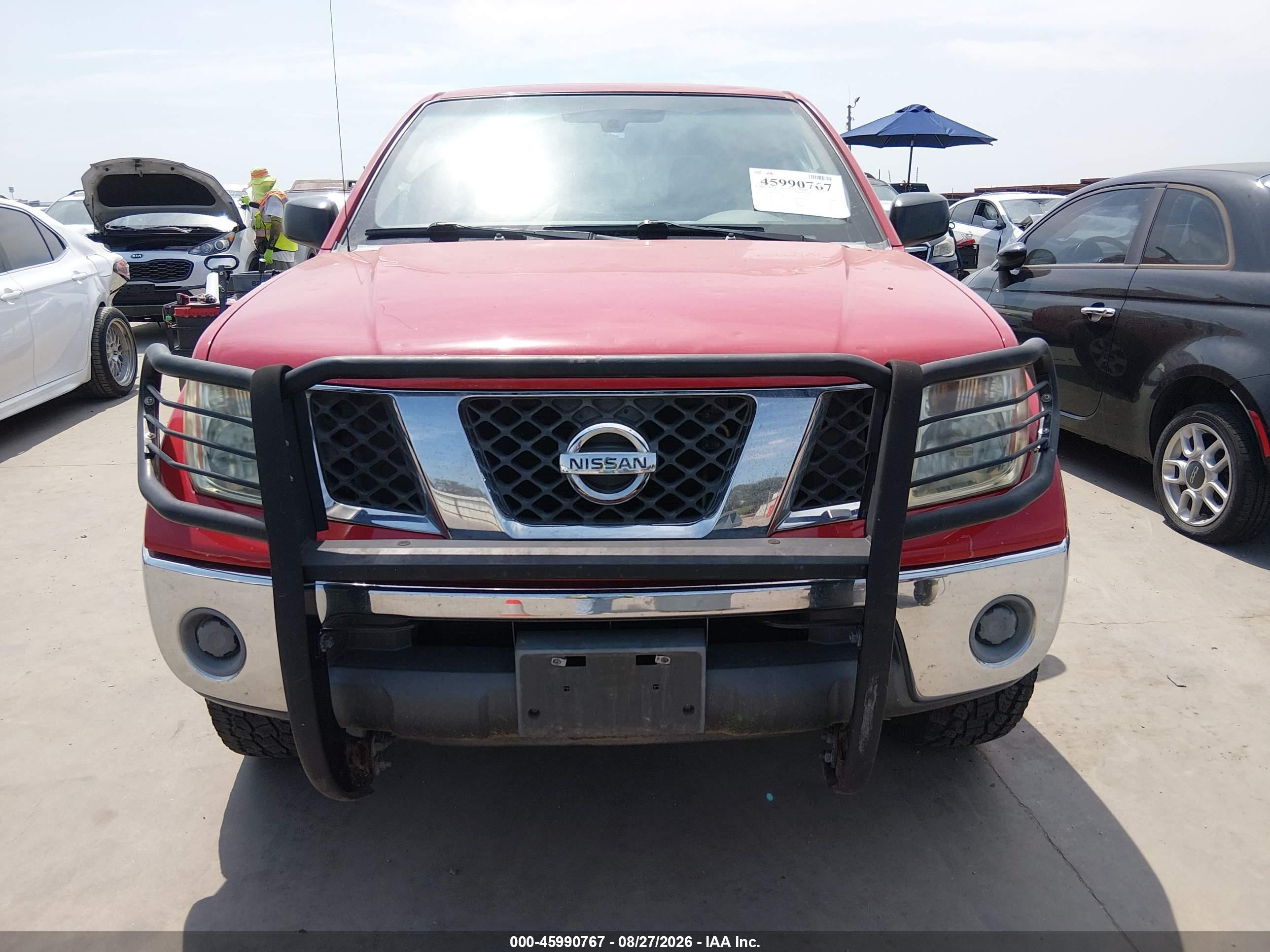 2008 Nissan Frontier Se Red vin: 1N6AD09W48C409786