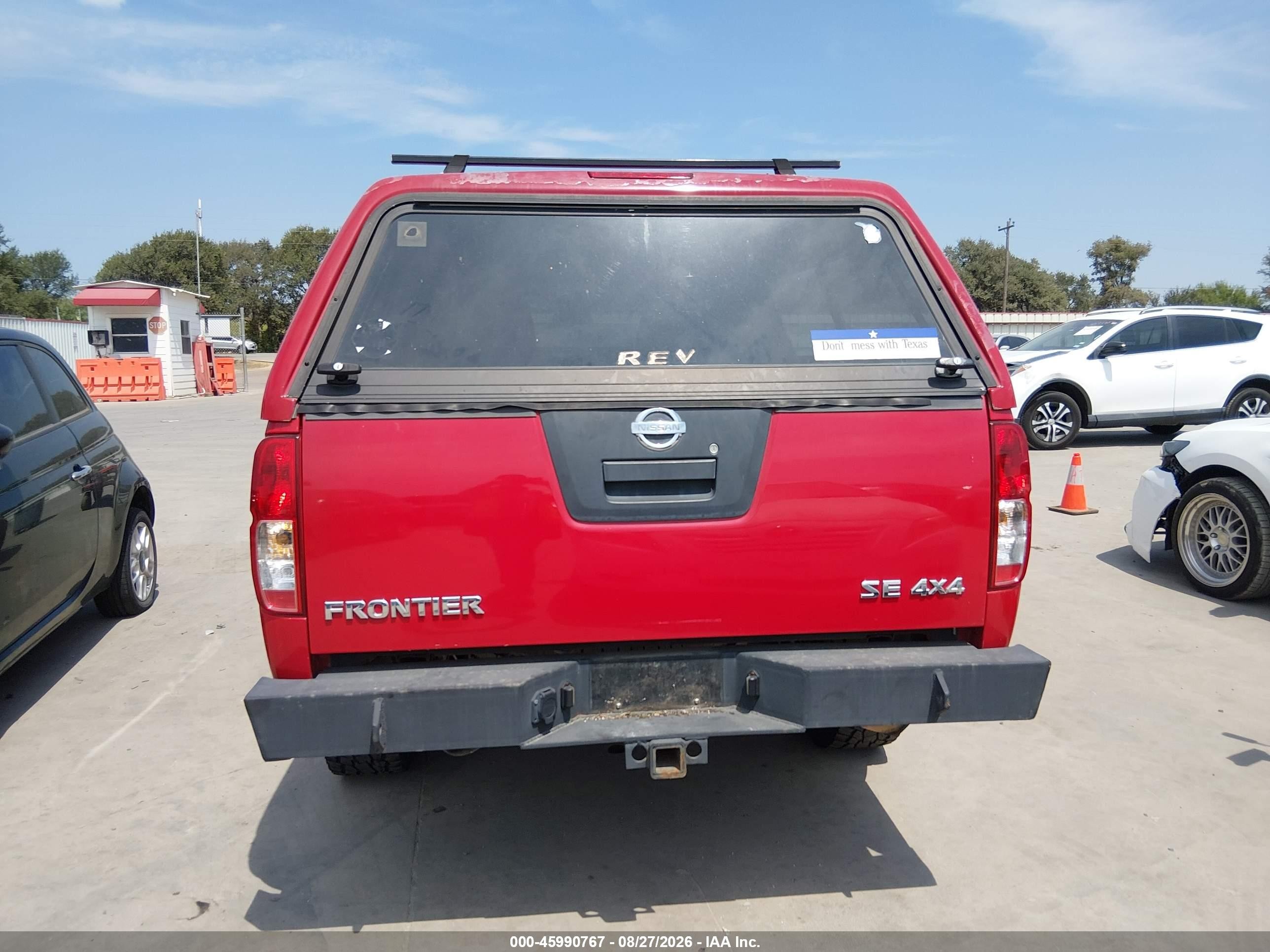 2008 Nissan Frontier Se Red vin: 1N6AD09W48C409786