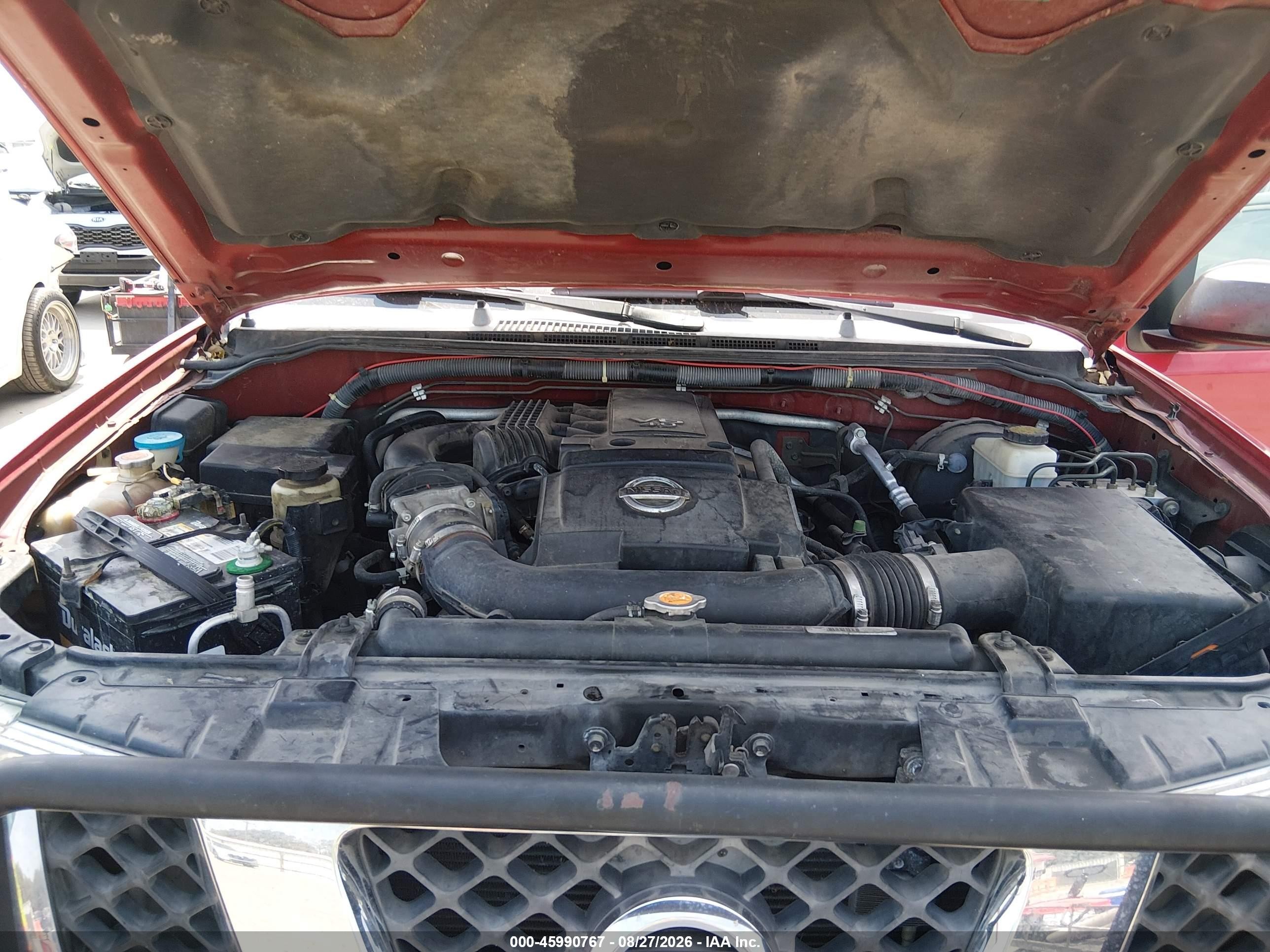 2008 Nissan Frontier Se Red vin: 1N6AD09W48C409786