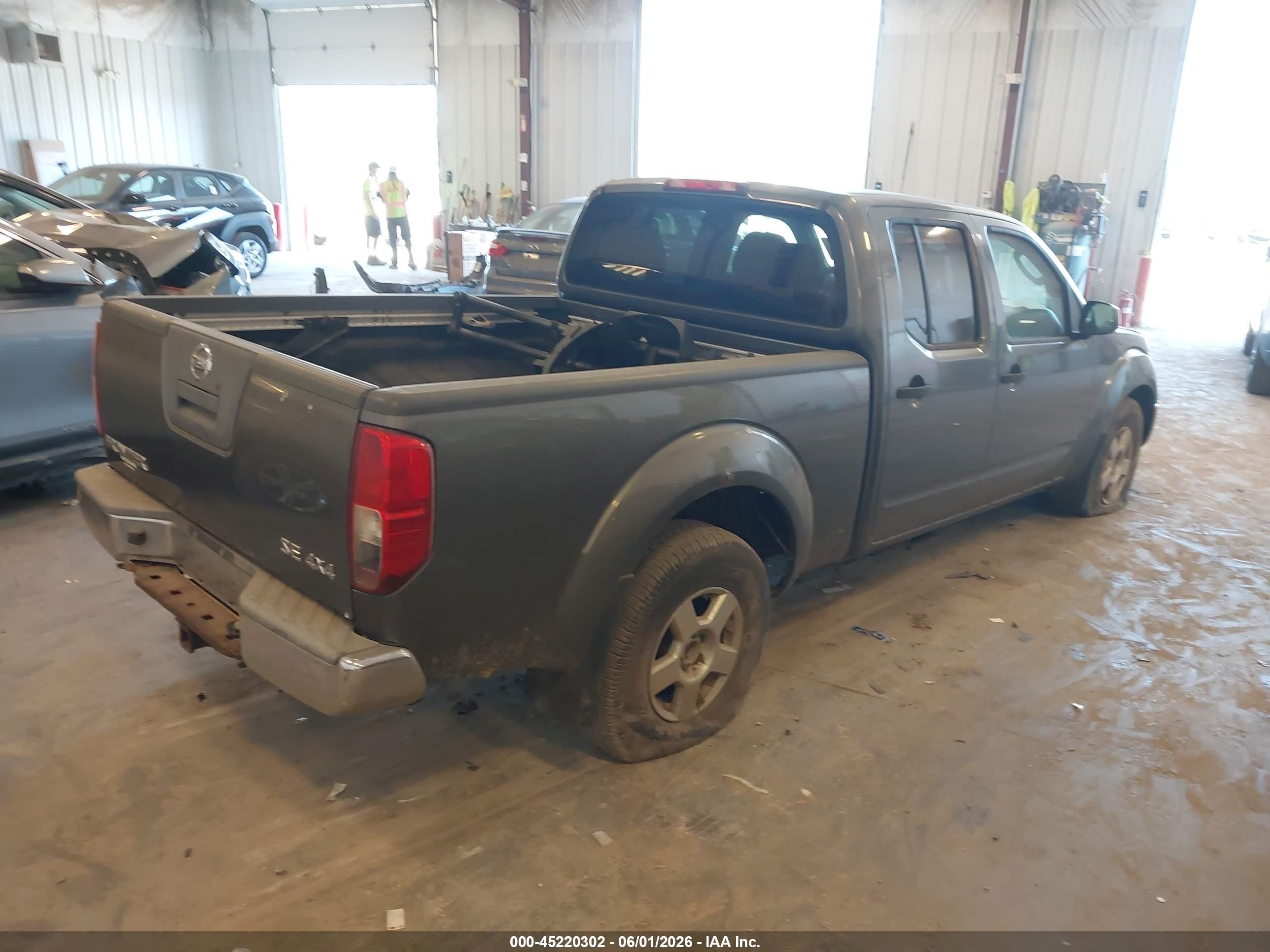 2008 Nissan Frontier Se Gray vin: 1N6AD09W58C429044