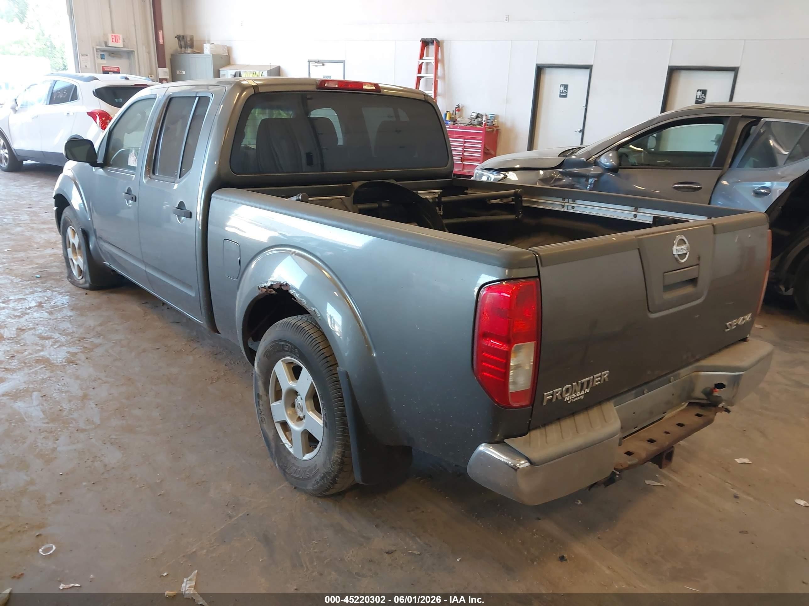 2008 Nissan Frontier Se Gray vin: 1N6AD09W58C429044