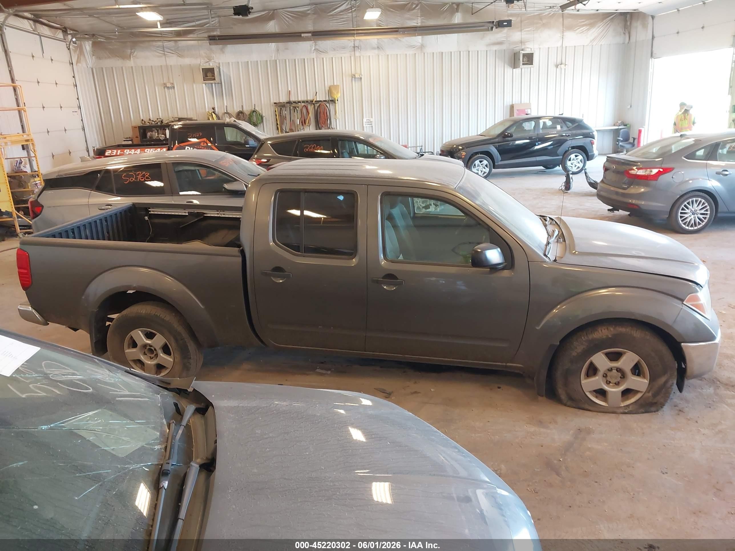 2008 Nissan Frontier Se Gray vin: 1N6AD09W58C429044