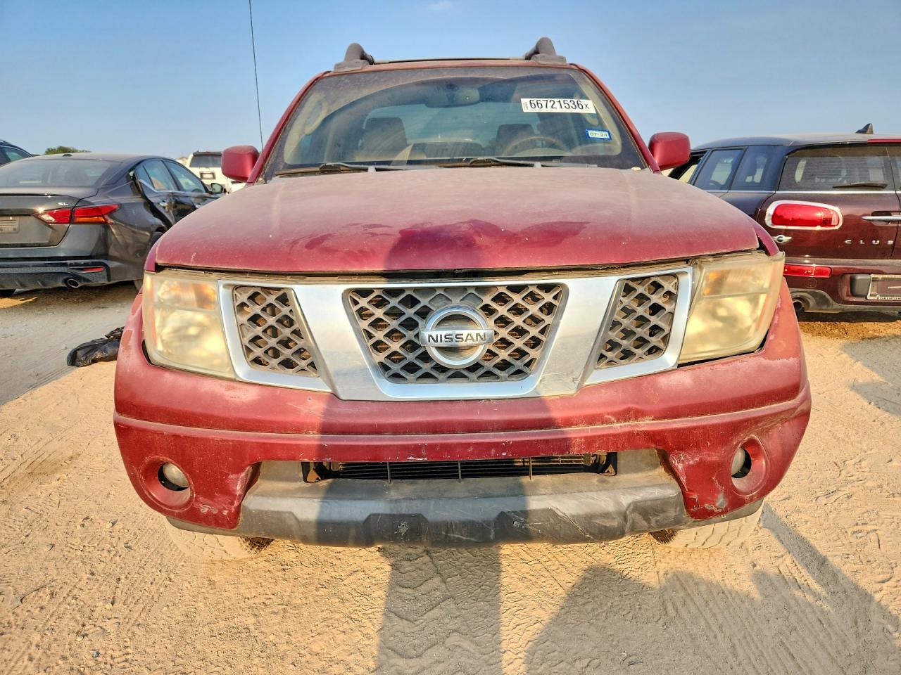 2007 Nissan Frontier Se Темно-бордовый vin: 1N6AD09W67C455327