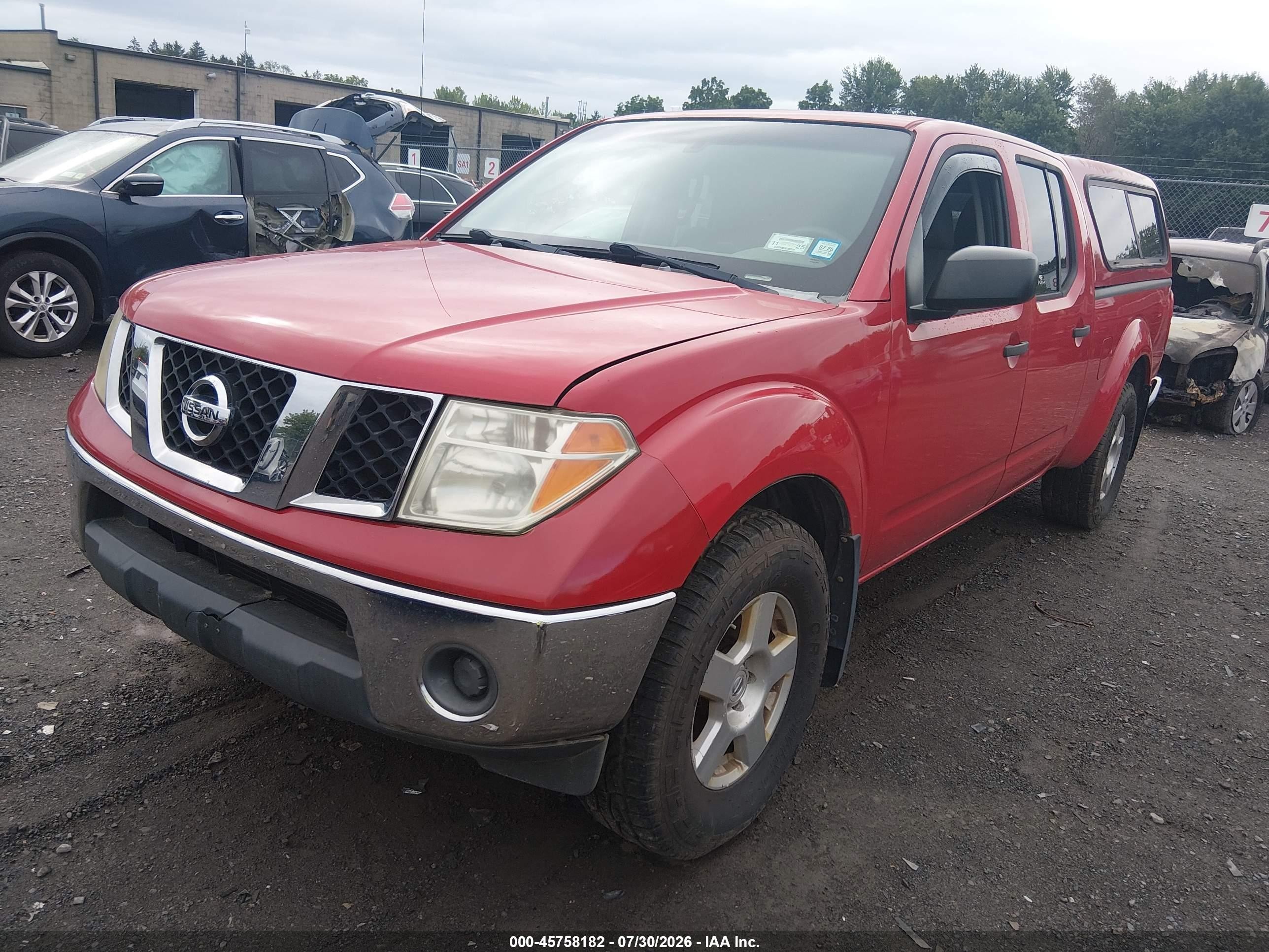 2008 Nissan Frontier Se Red vin: 1N6AD09W68C404928