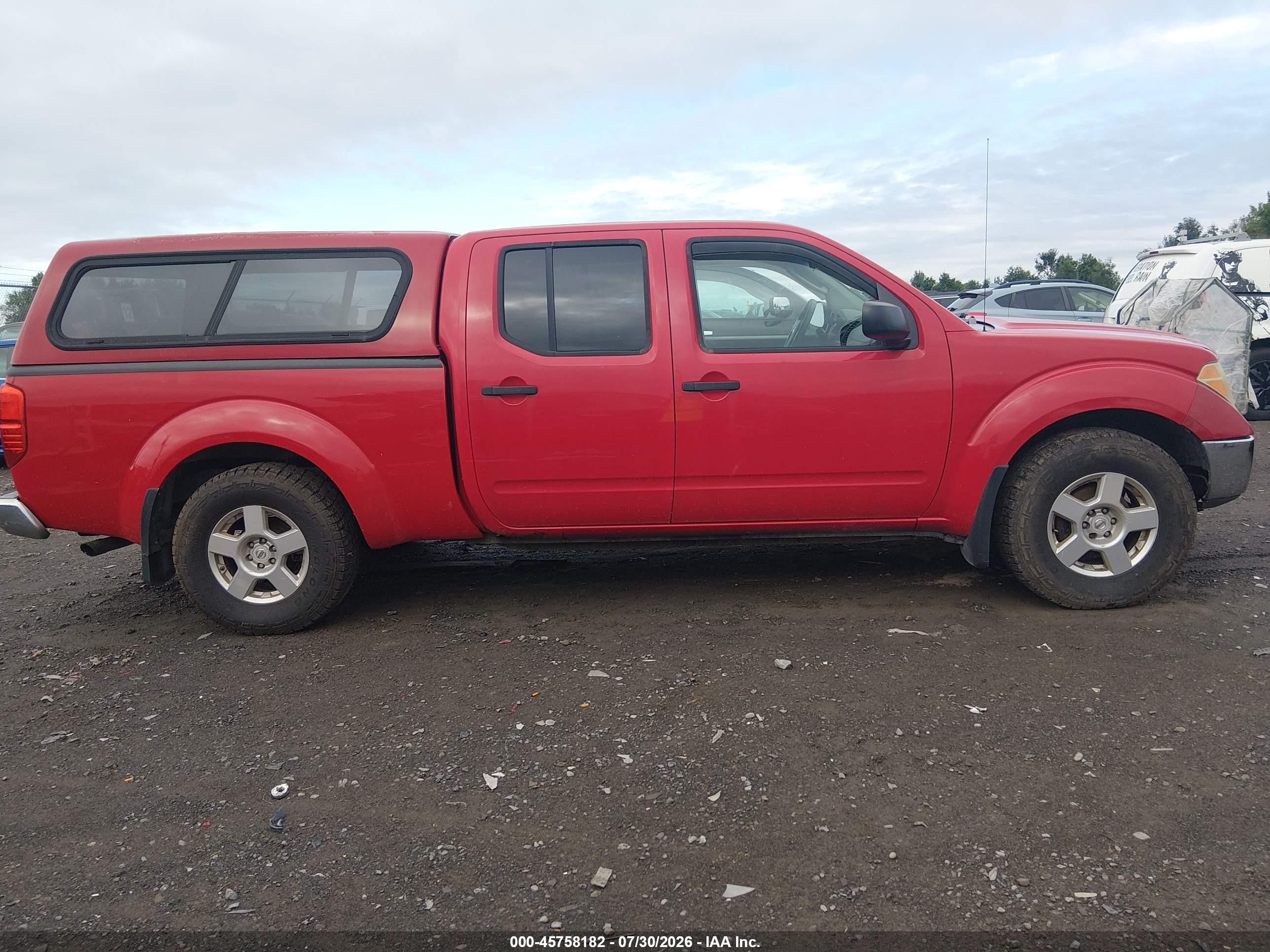 2008 Nissan Frontier Se Red vin: 1N6AD09W68C404928