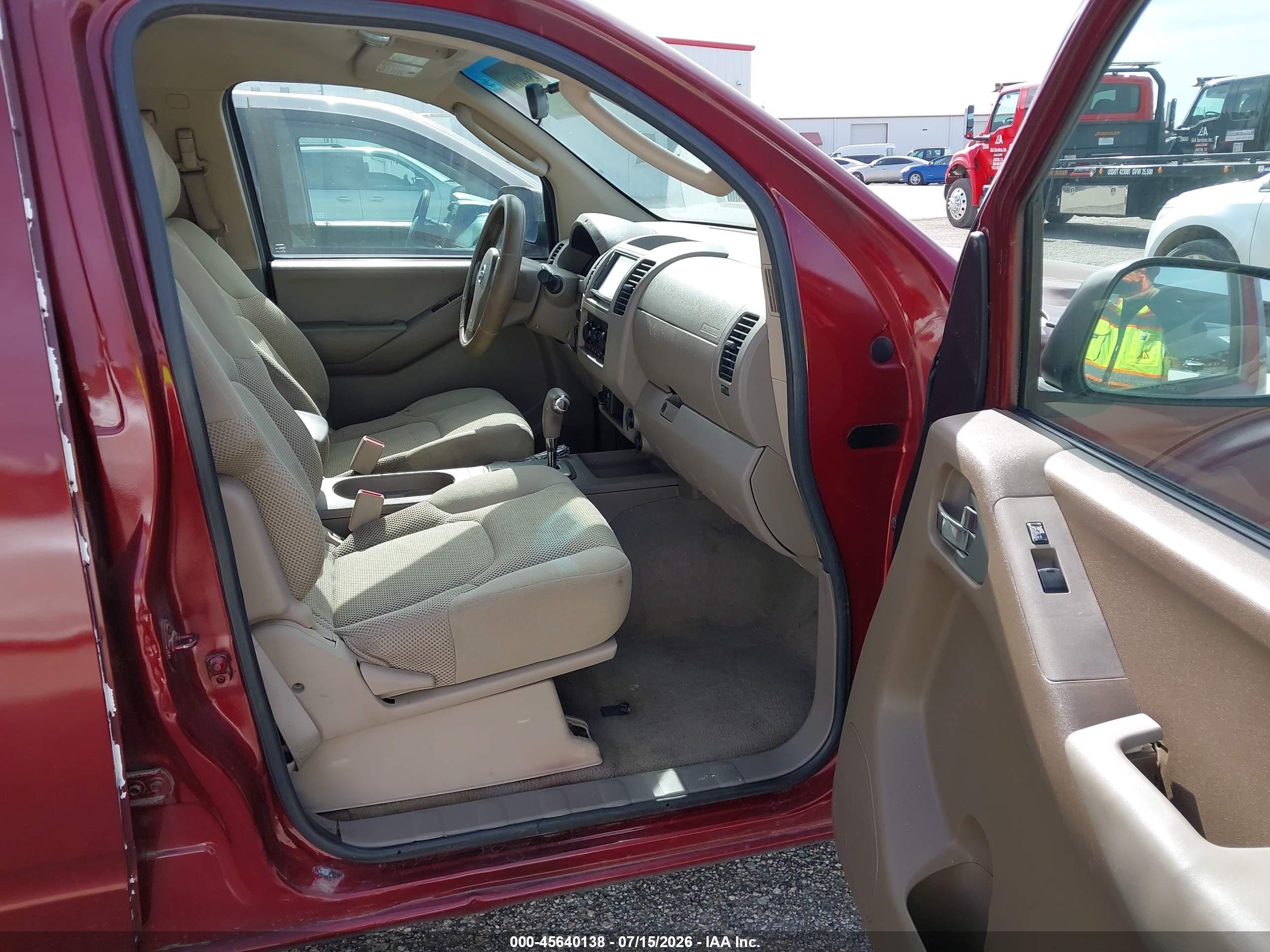 2008 Nissan Frontier Se Темно-бордовый vin: 1N6AD09W78C437582