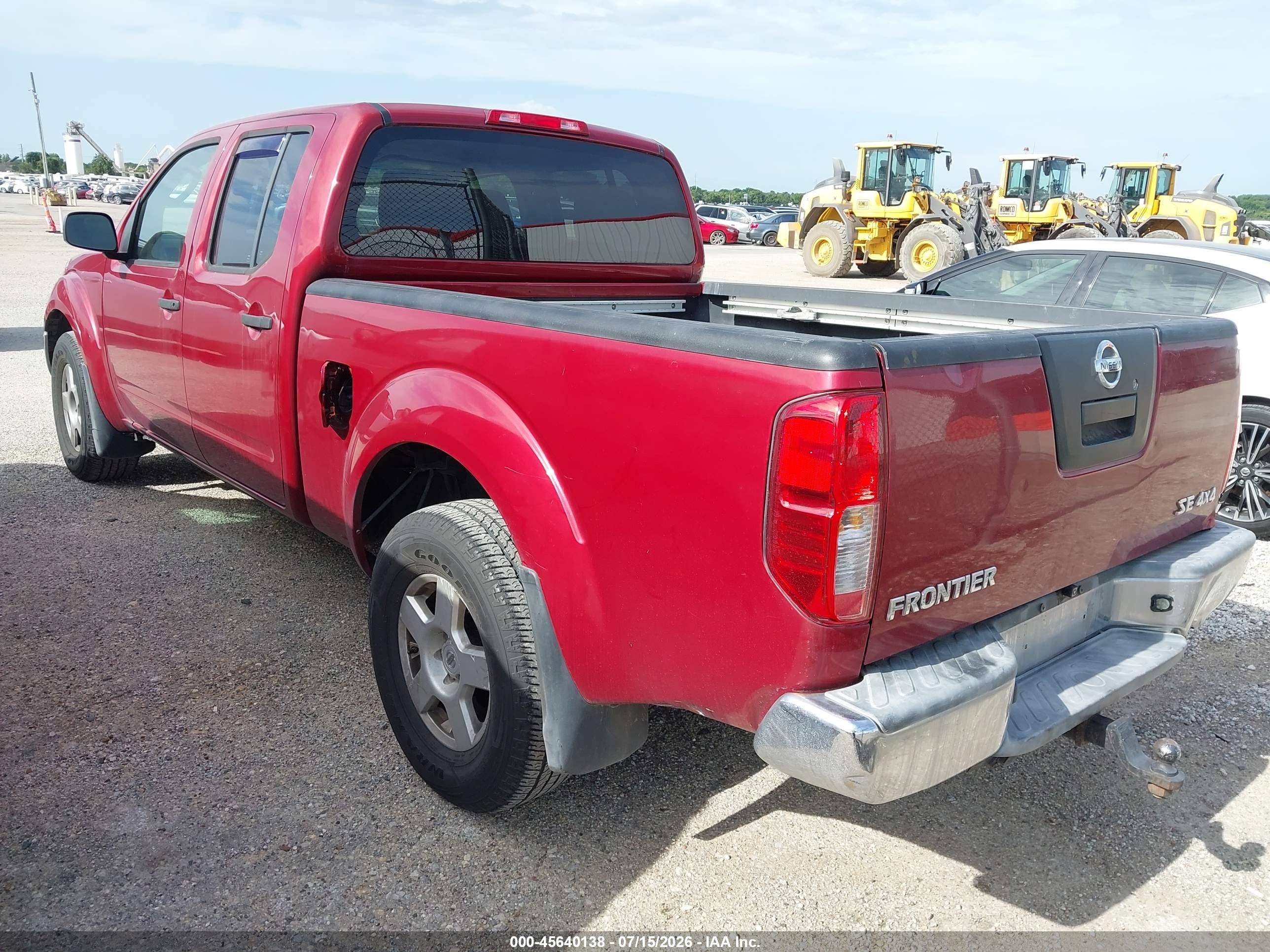 2008 Nissan Frontier Se Темно-бордовый vin: 1N6AD09W78C437582