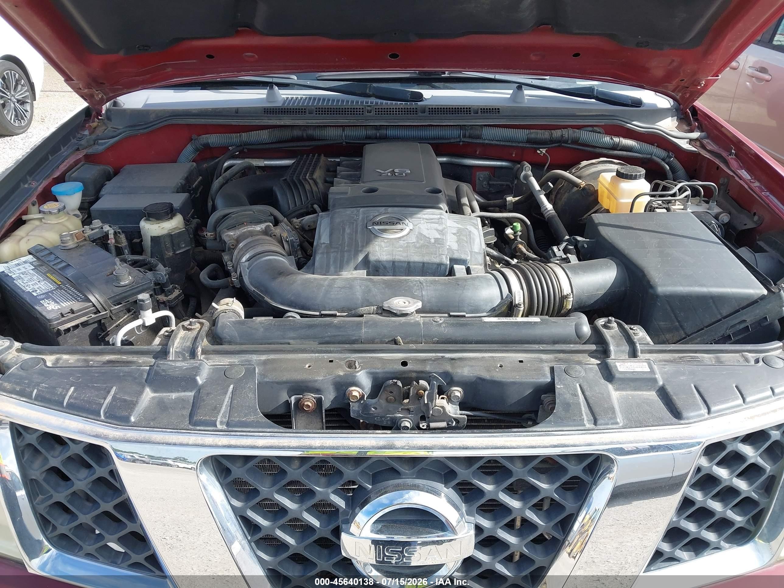 2008 Nissan Frontier Se Темно-бордовый vin: 1N6AD09W78C437582