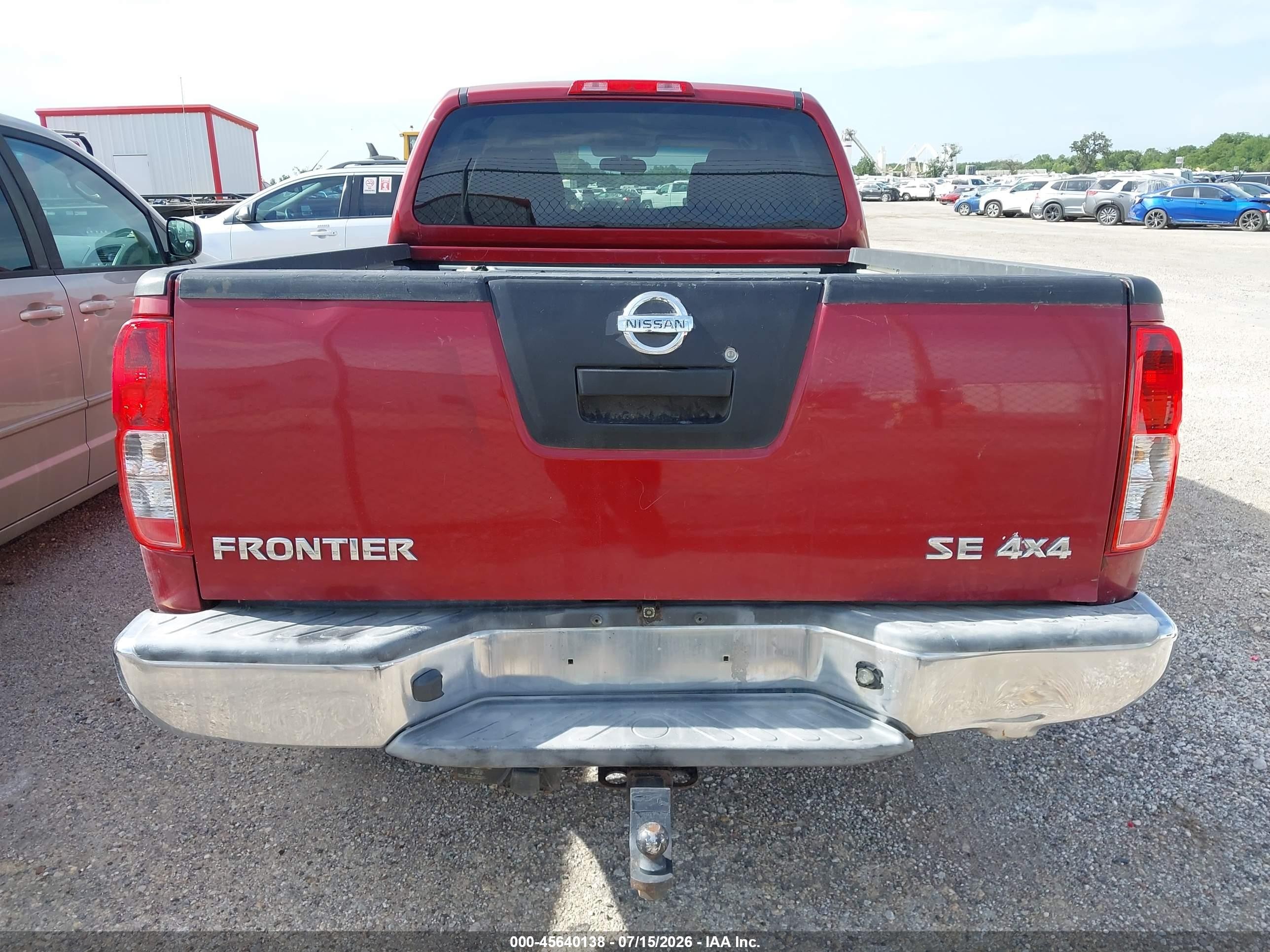 2008 Nissan Frontier Se Темно-бордовый vin: 1N6AD09W78C437582
