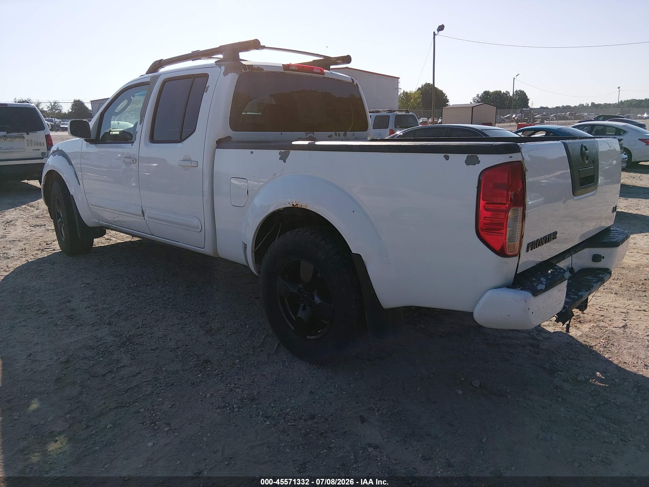 2007 Nissan Frontier Le White vin: 1N6AD09W87C416559