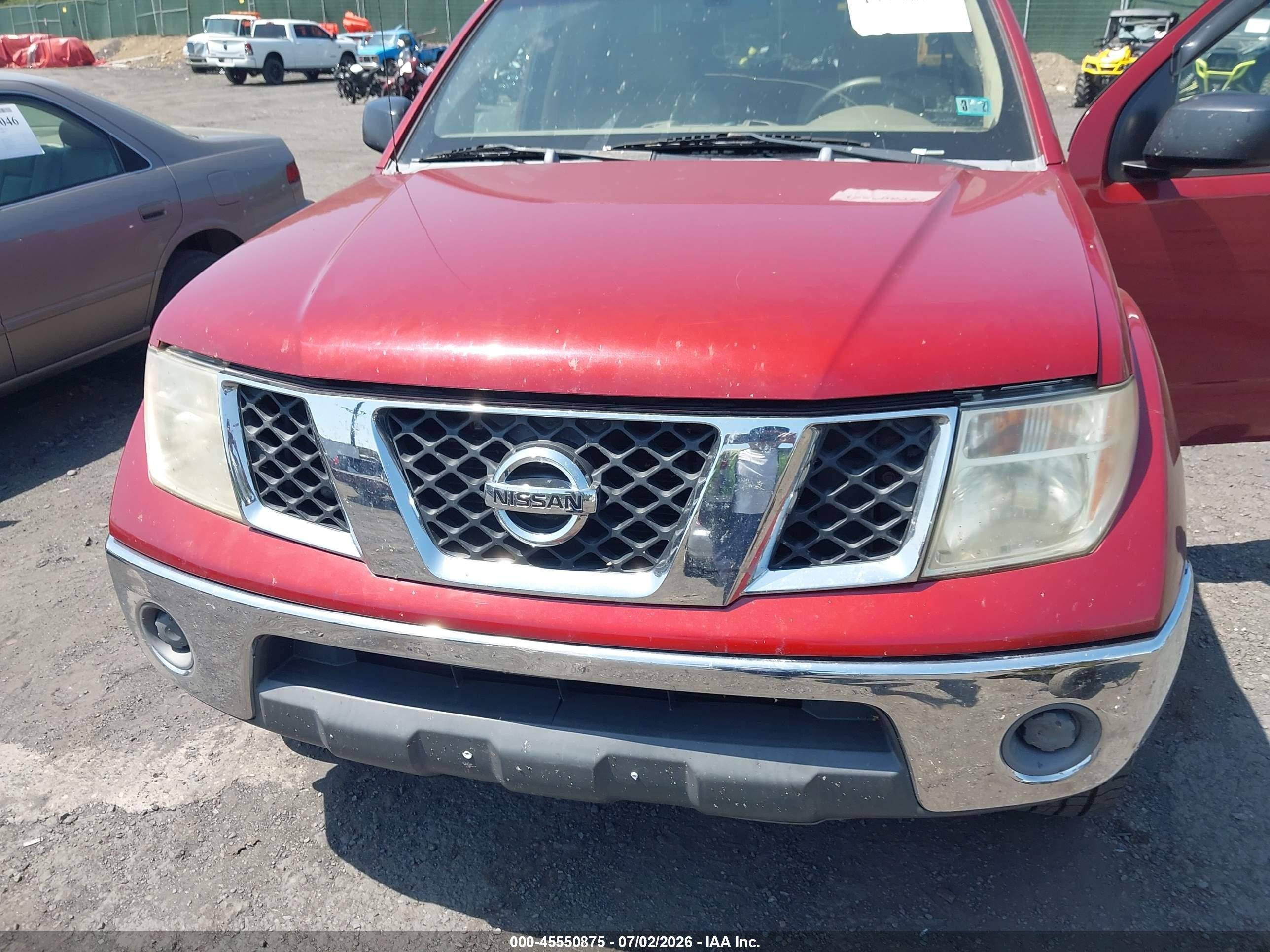 2007 Nissan Frontier Se Red vin: 1N6AD09W87C455412