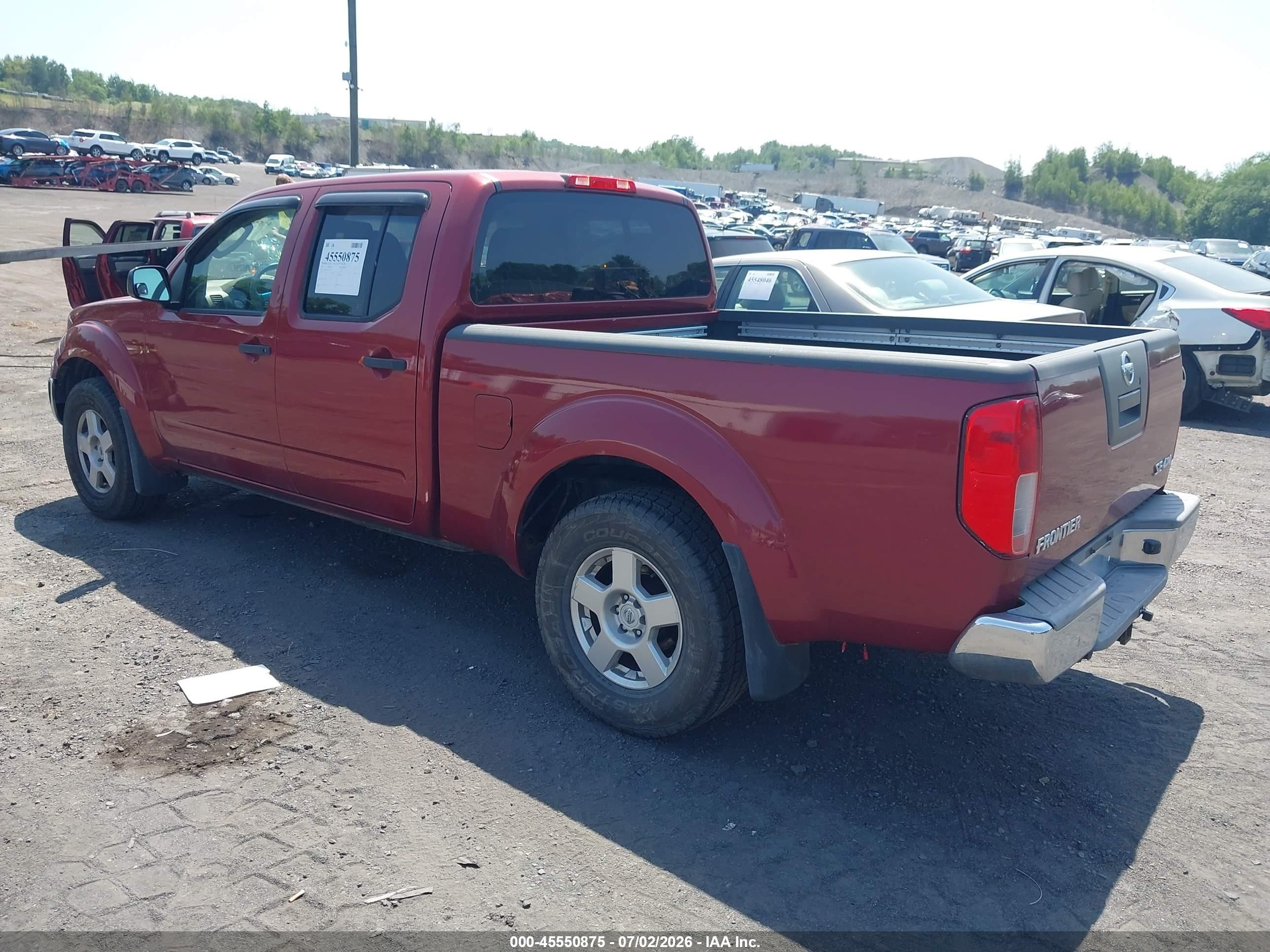 2007 Nissan Frontier Se Red vin: 1N6AD09W87C455412