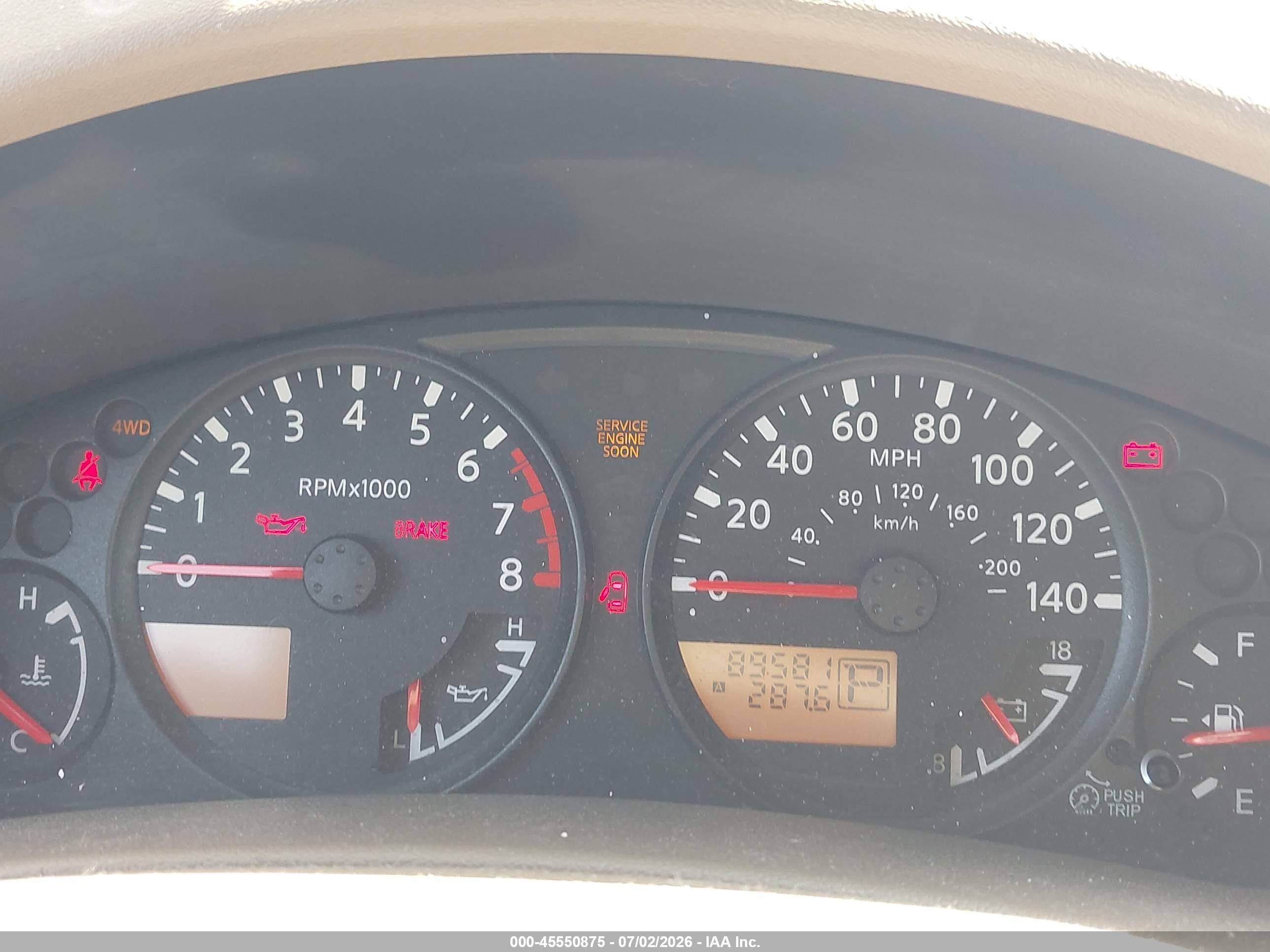 2007 Nissan Frontier Se Red vin: 1N6AD09W87C455412