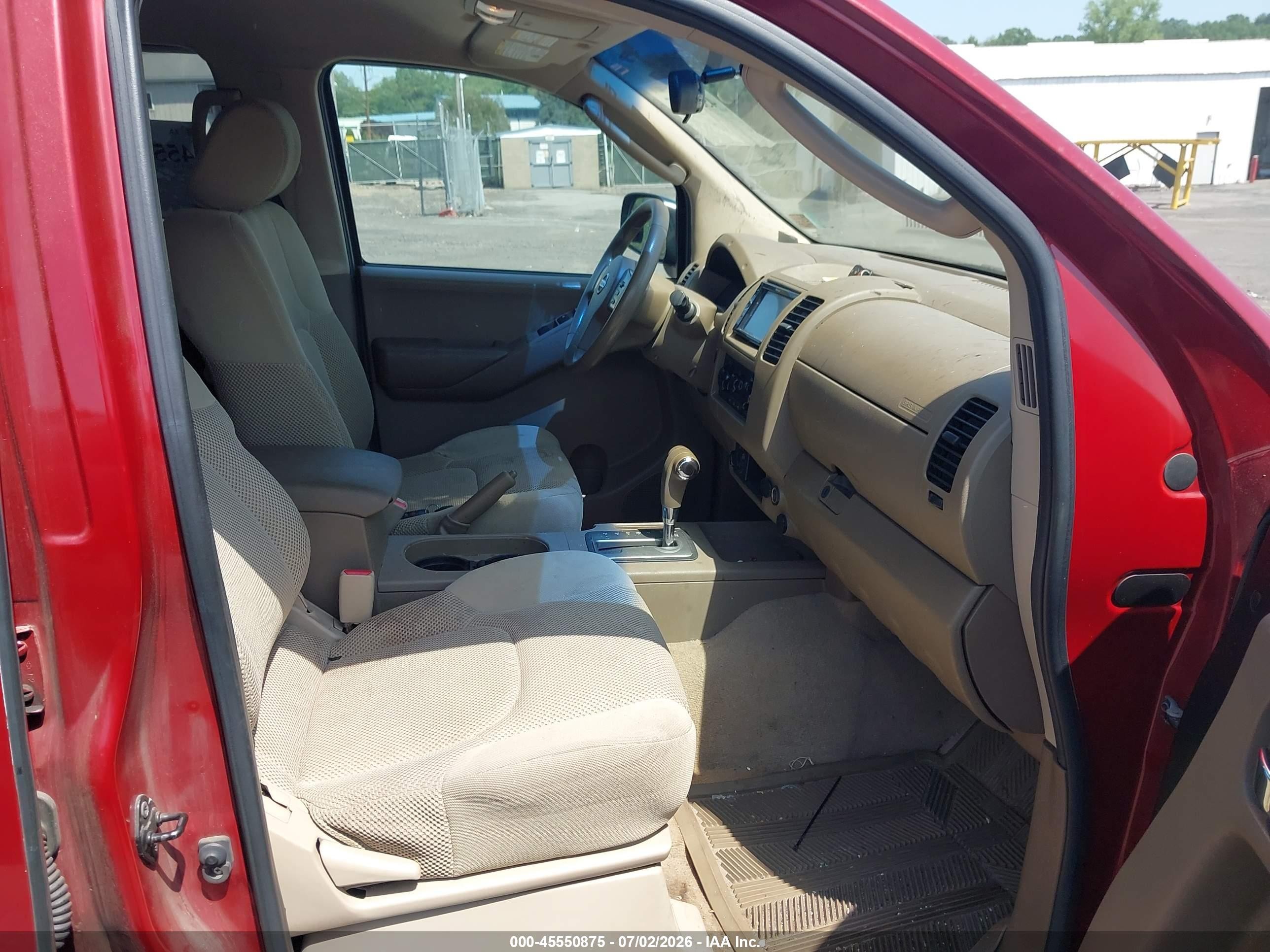 2007 Nissan Frontier Se Red vin: 1N6AD09W87C455412