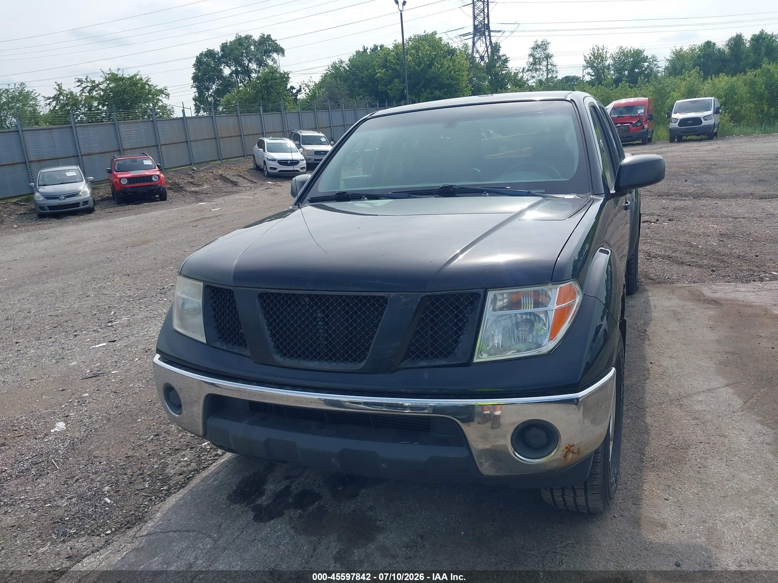 2008 Nissan Frontier Se Black vin: 1N6AD09W88C413324