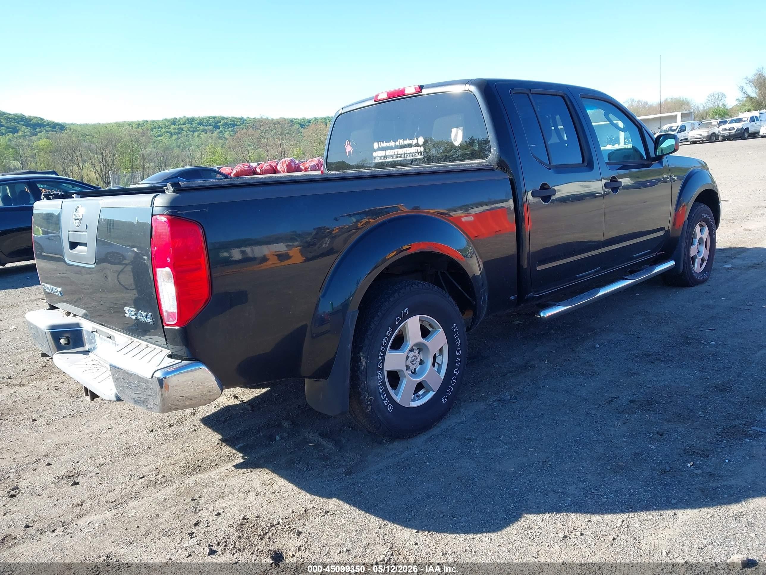 2007 Nissan Frontier Se Black vin: 1N6AD09W97C416764