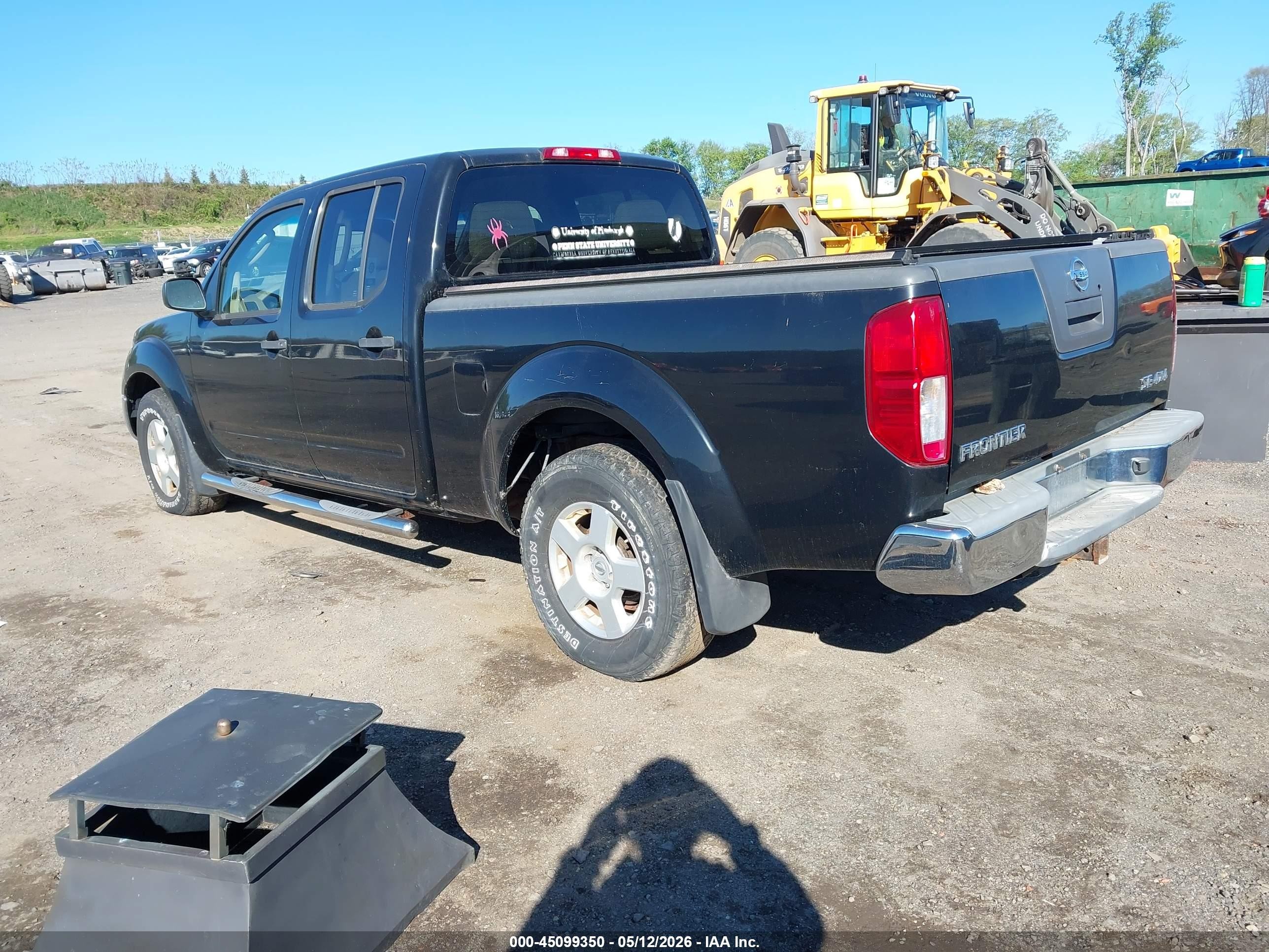 2007 Nissan Frontier Se Black vin: 1N6AD09W97C416764