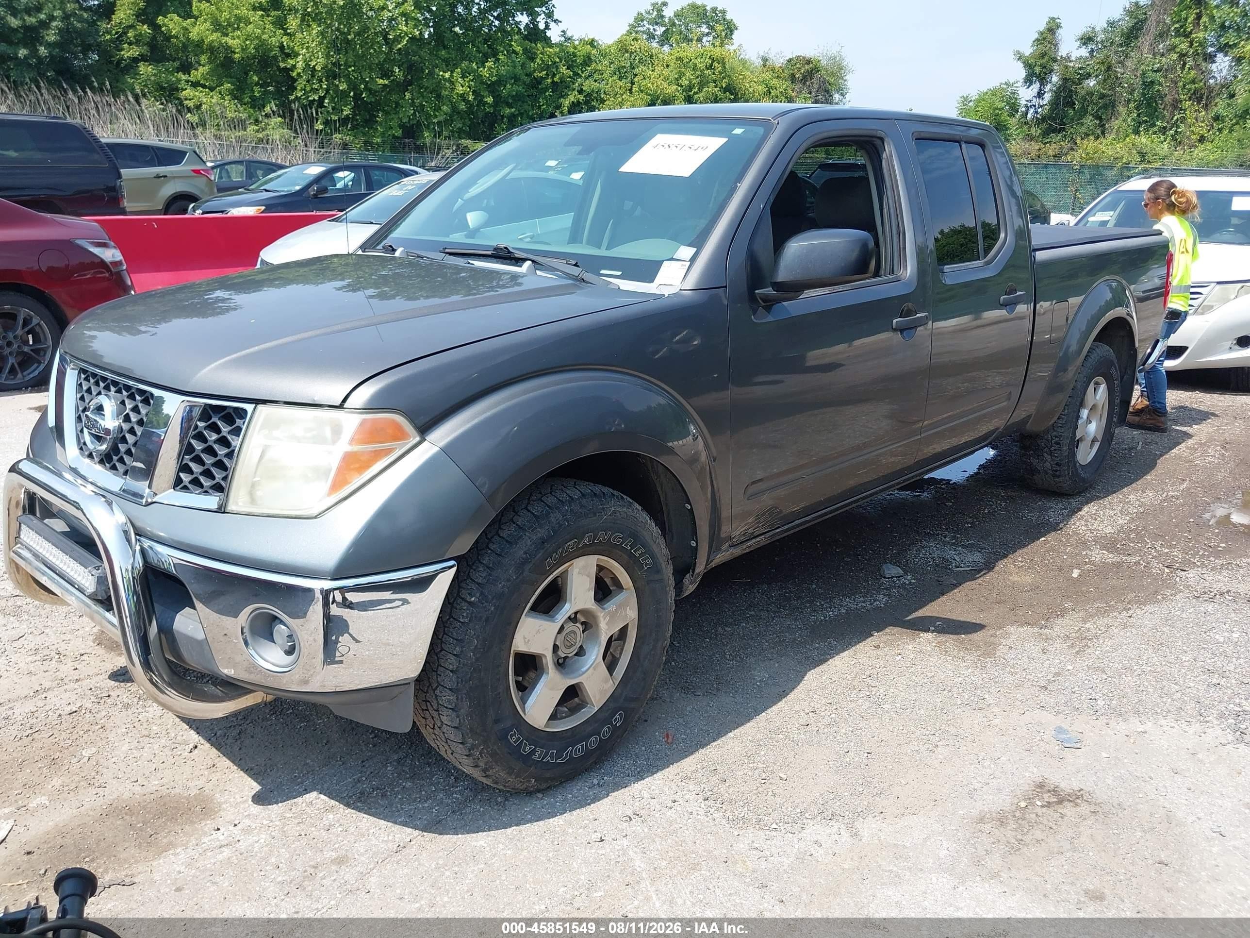2007 Nissan Frontier Se Gray vin: 1N6AD09W97C456259