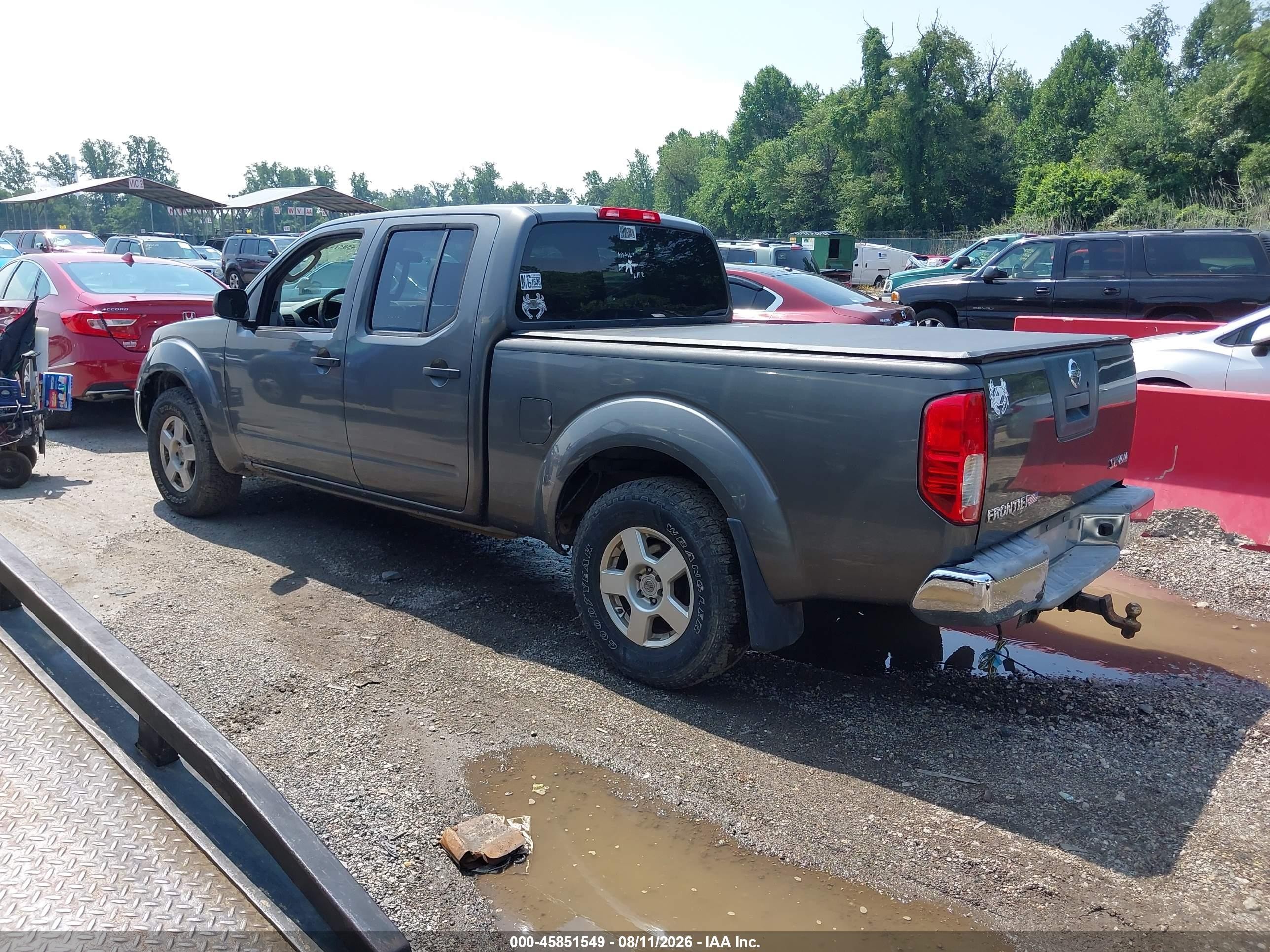 2007 Nissan Frontier Se Gray vin: 1N6AD09W97C456259