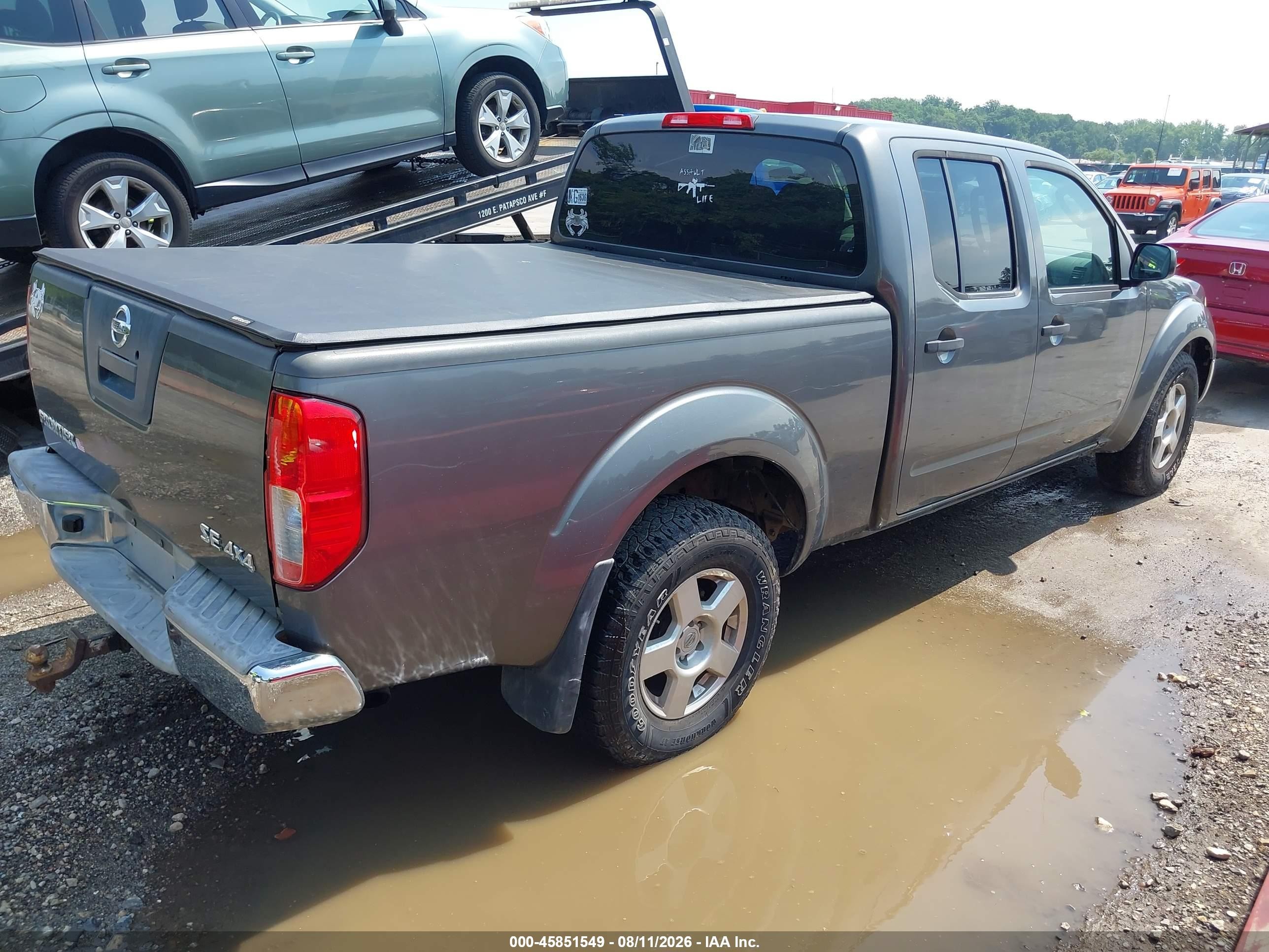 2007 Nissan Frontier Se Gray vin: 1N6AD09W97C456259