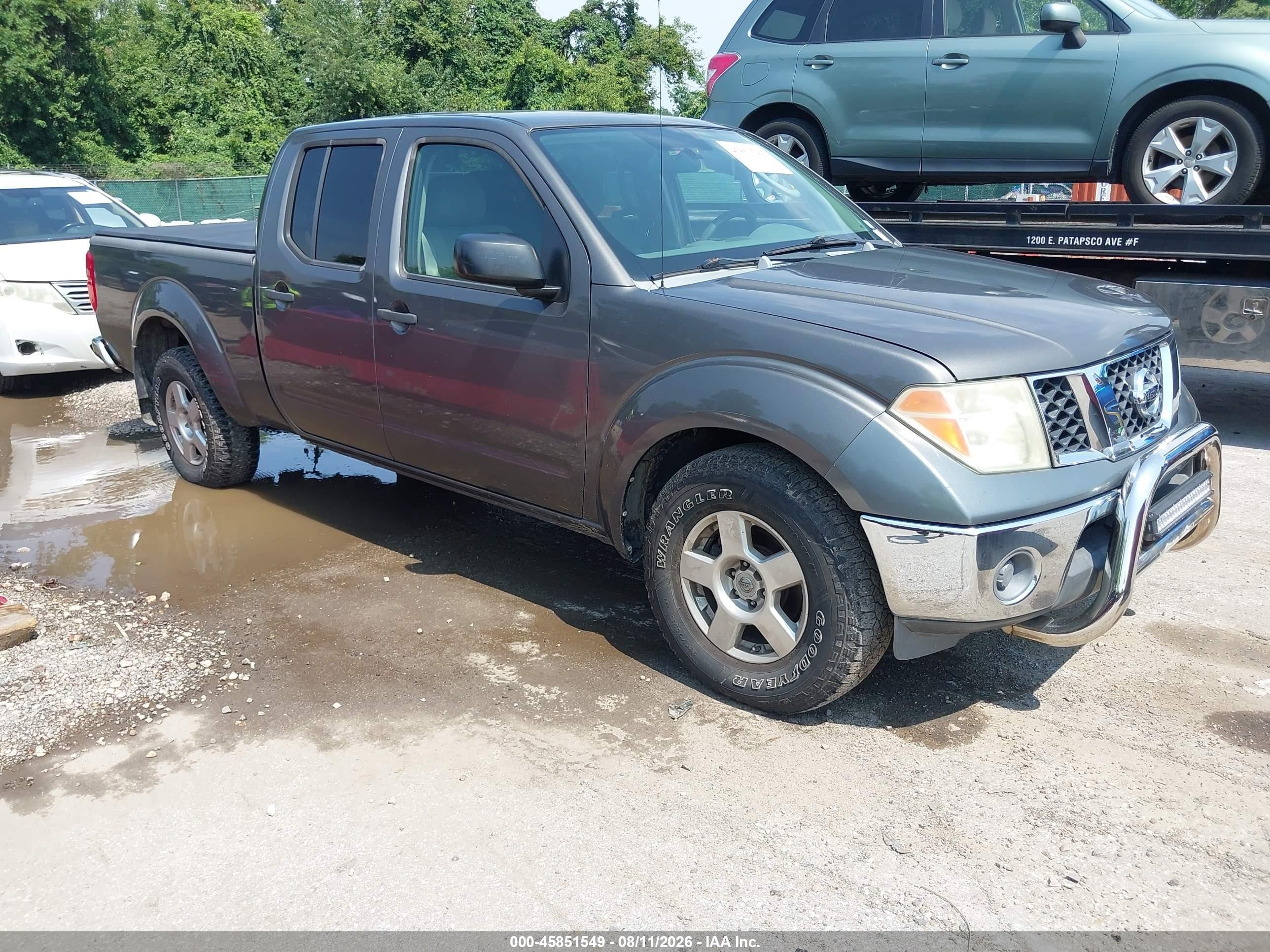 2007 Nissan Frontier Se Gray vin: 1N6AD09W97C456259