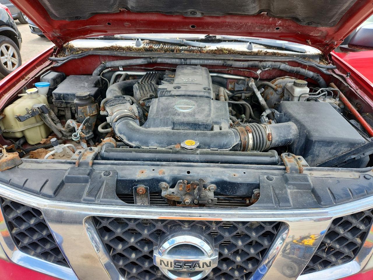 2008 Nissan Frontier Se V6 Red vin: 1N6AD09W98C401117