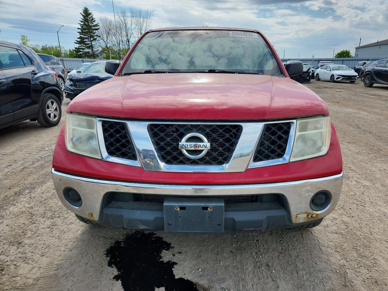 2008 Nissan Frontier Se V6 Red vin: 1N6AD09W98C401117