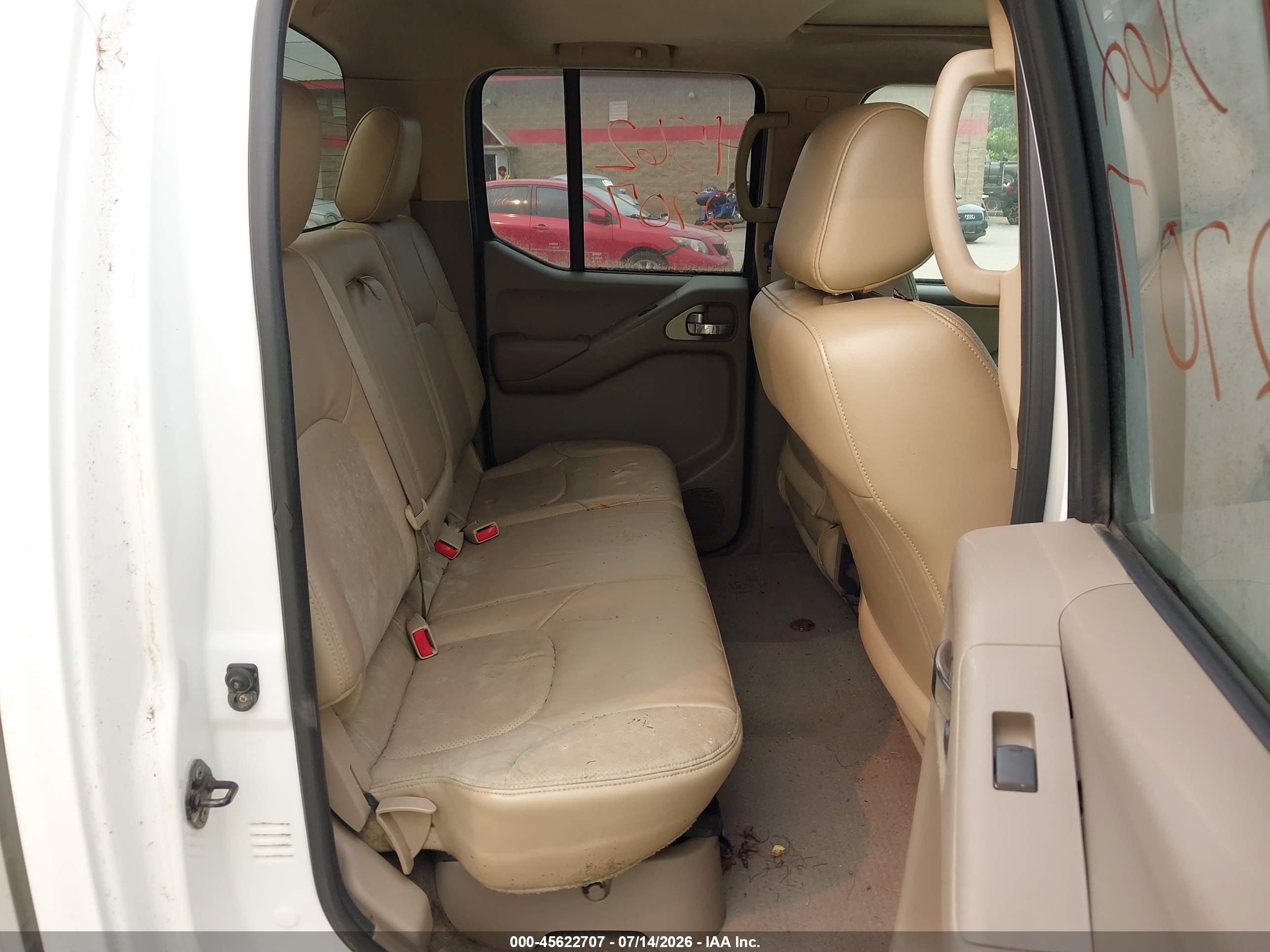 2008 Nissan Frontier Le White vin: 1N6AD09W98C423196