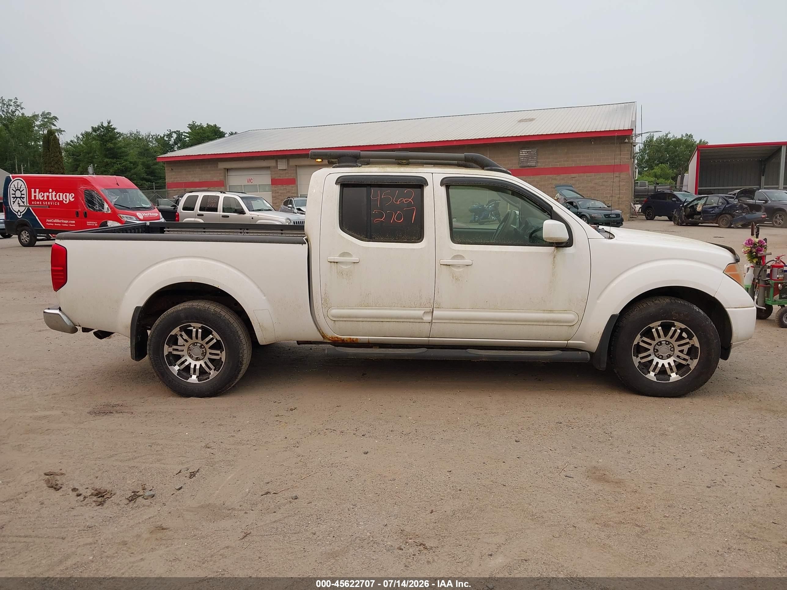 2008 Nissan Frontier Le White vin: 1N6AD09W98C423196