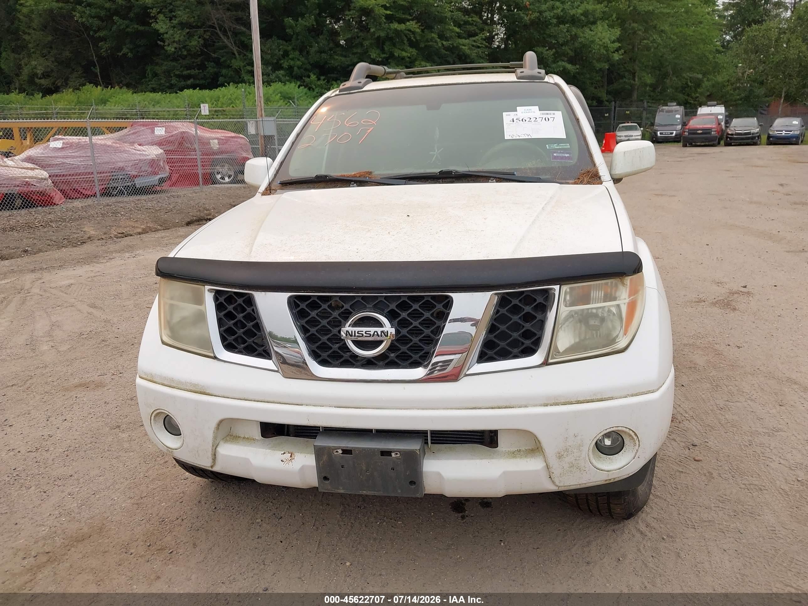 2008 Nissan Frontier Le White vin: 1N6AD09W98C423196