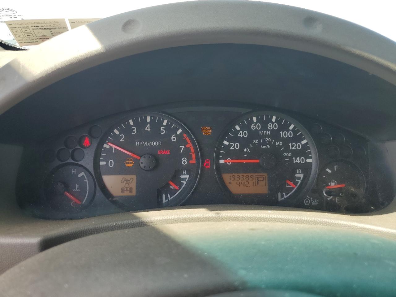 2008 Nissan Frontier Crew Cab Le Silver vin: 1N6AD09W98C452066