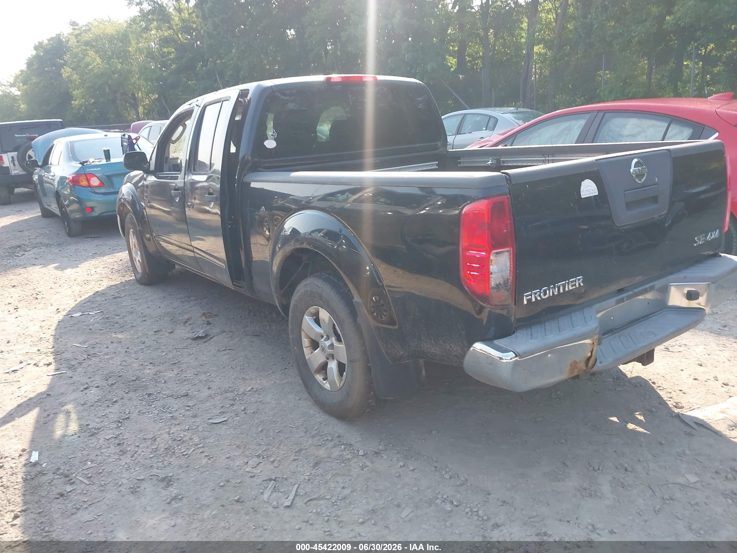 2008 Nissan Frontier Se Black vin: 1N6AD09WX8C415897