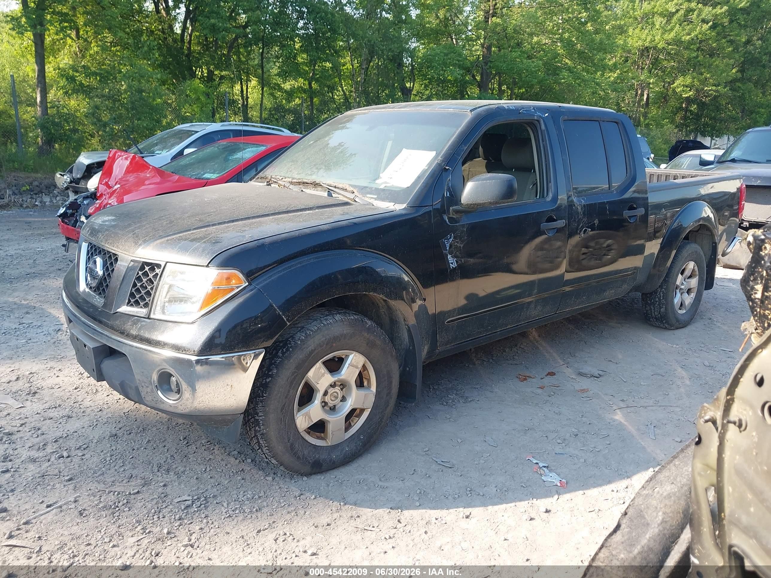 2008 Nissan Frontier Se Black vin: 1N6AD09WX8C415897