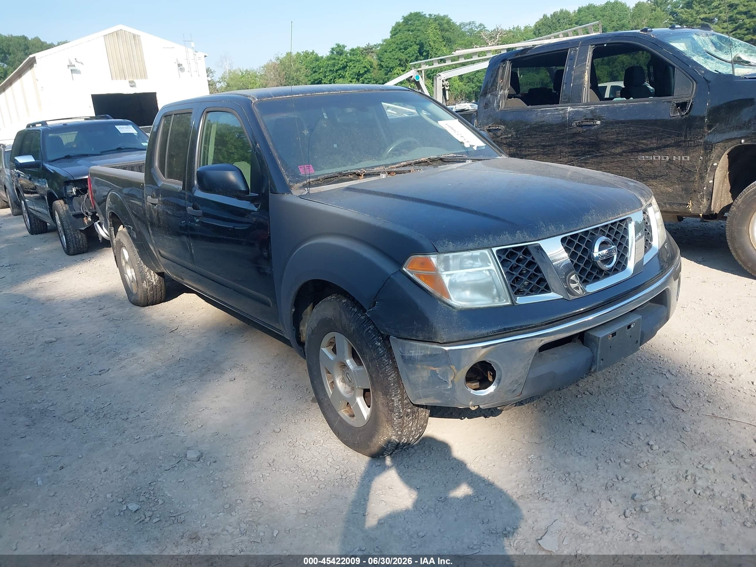 2008 Nissan Frontier Se Black vin: 1N6AD09WX8C415897