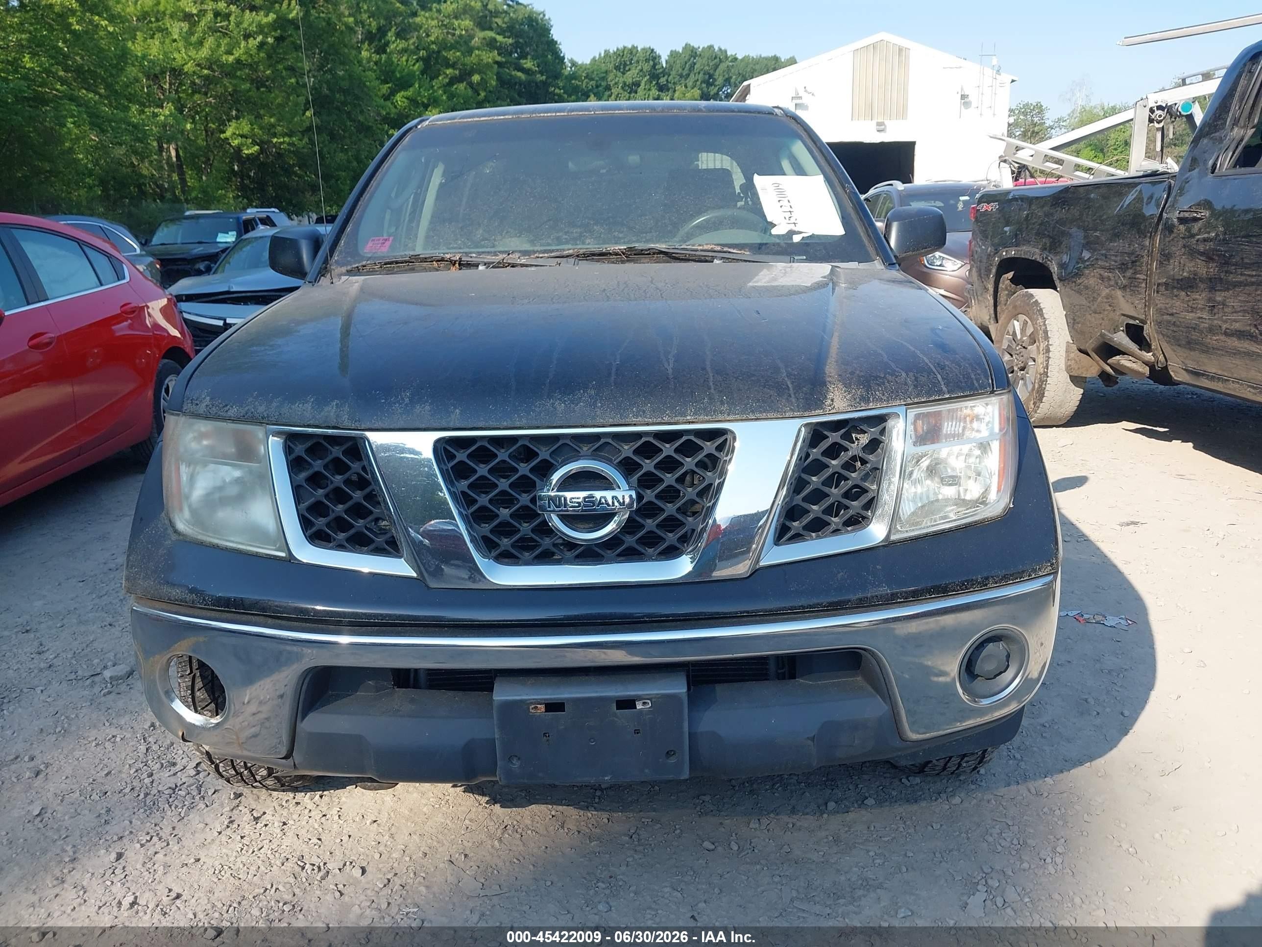 2008 Nissan Frontier Se Black vin: 1N6AD09WX8C415897