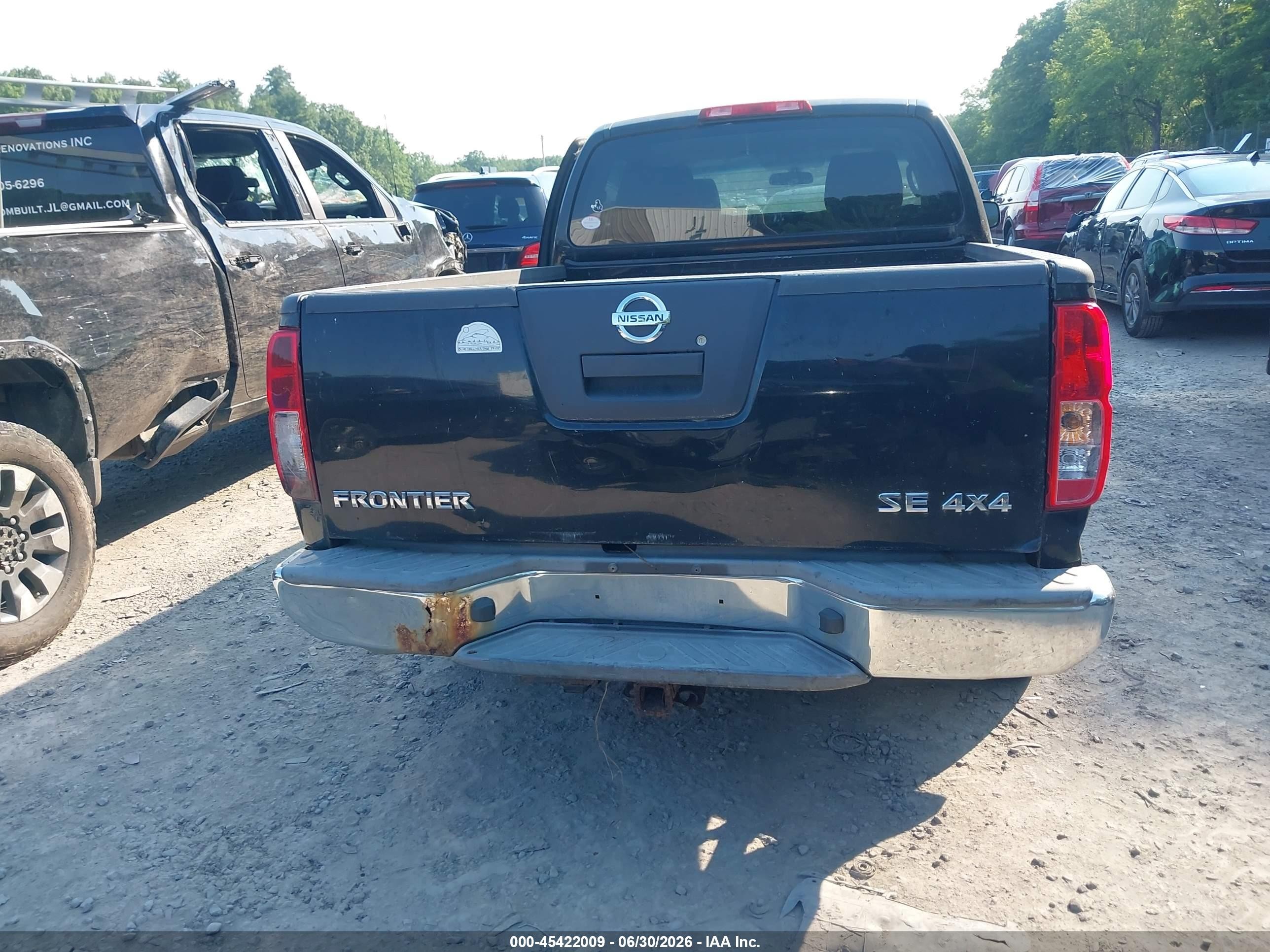 2008 Nissan Frontier Se Black vin: 1N6AD09WX8C415897