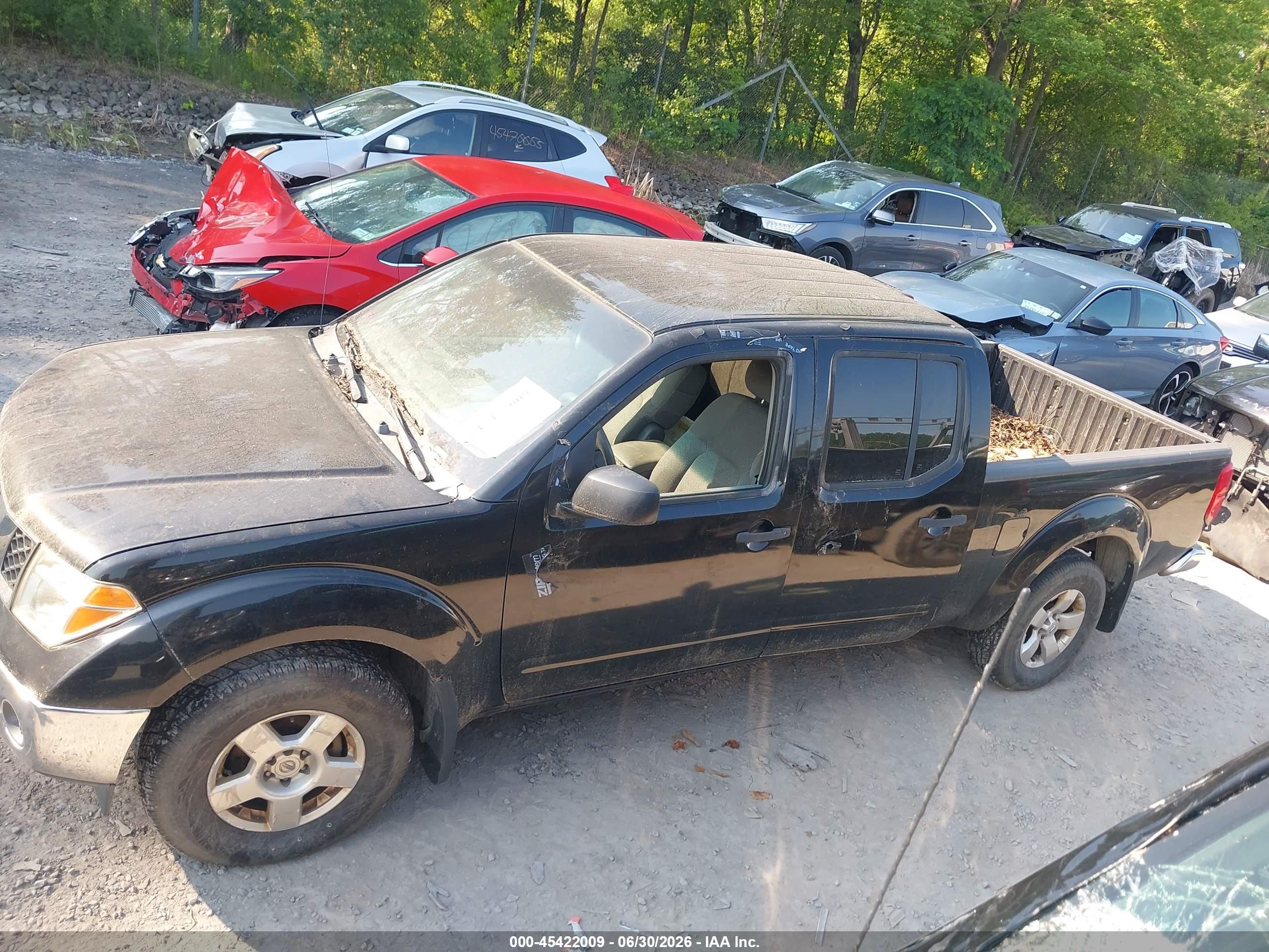 2008 Nissan Frontier Se Black vin: 1N6AD09WX8C415897