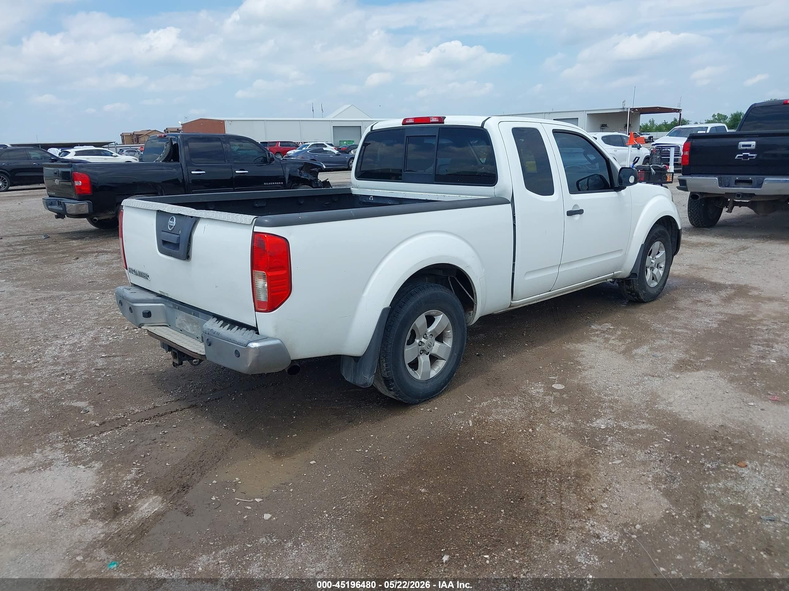 2013 Nissan Frontier Sv White vin: 1N6AD0CU1DN733848