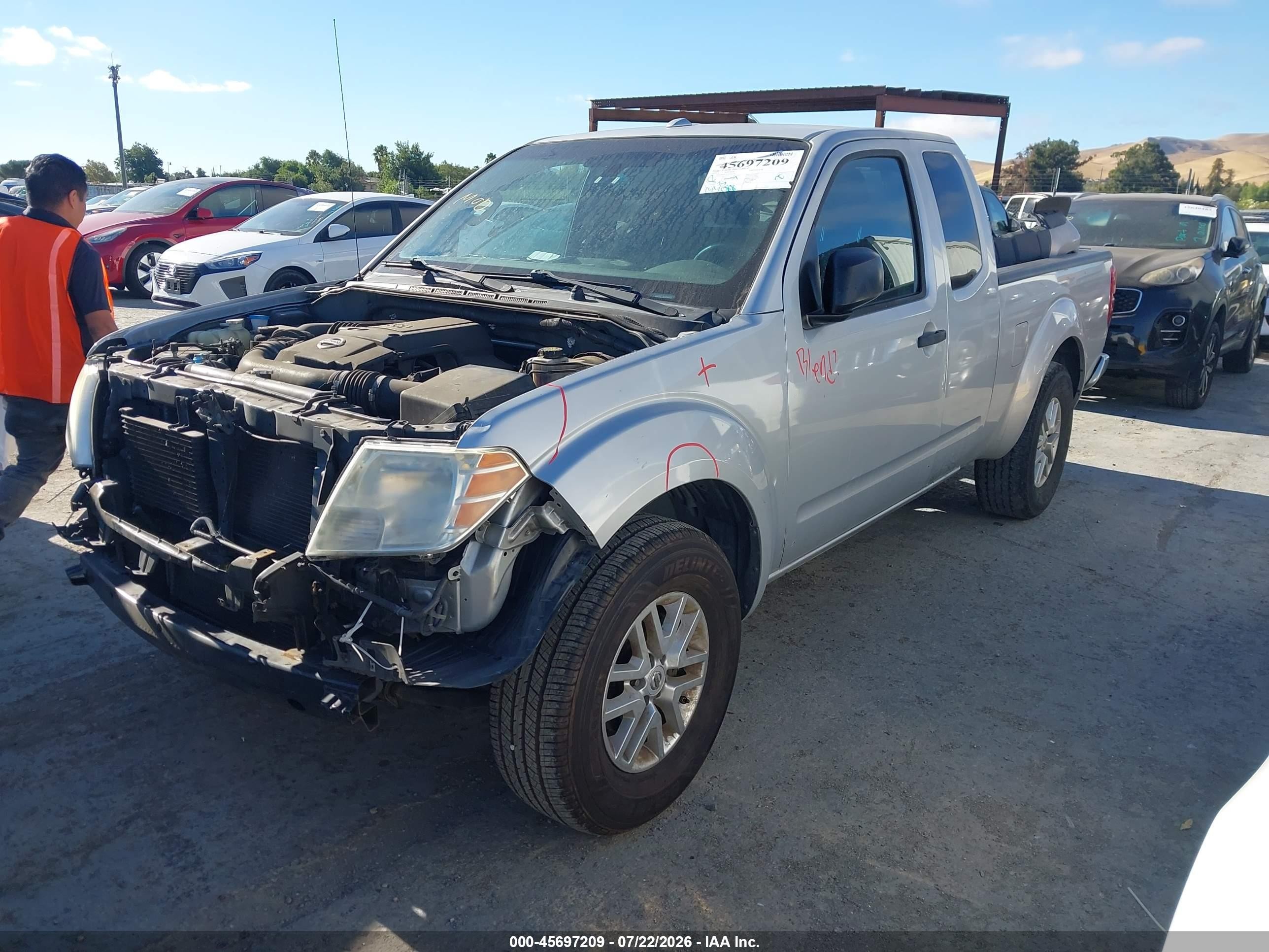 2015 Nissan Frontier Sv Gray vin: 1N6AD0CU4FN766118