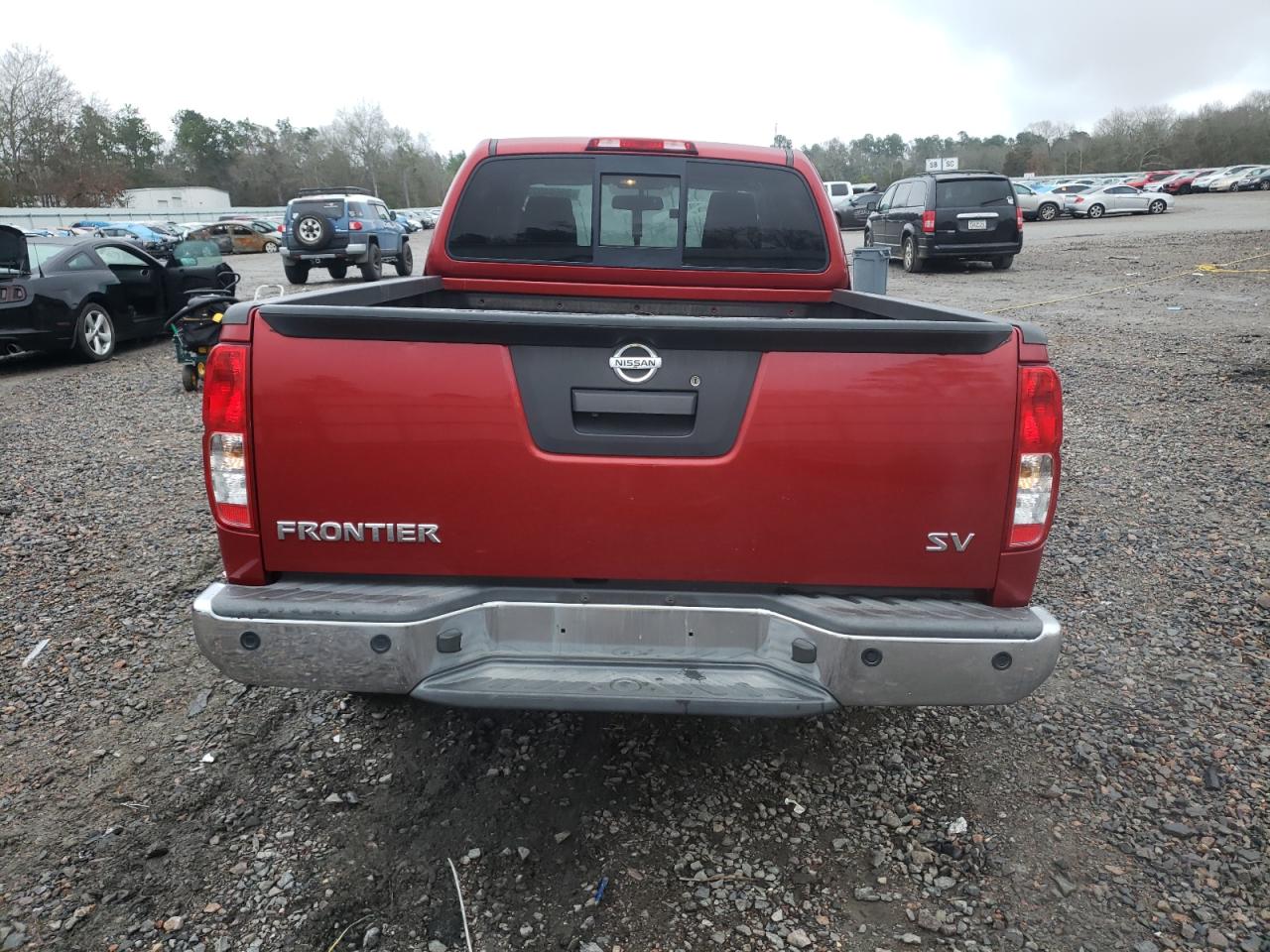2014 Nissan Frontier Sv Red vin: 1N6AD0CU5EN739430